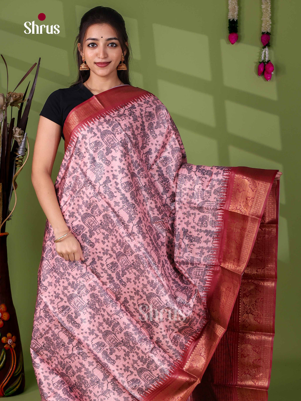 Semi Tussar Saree - EI24204