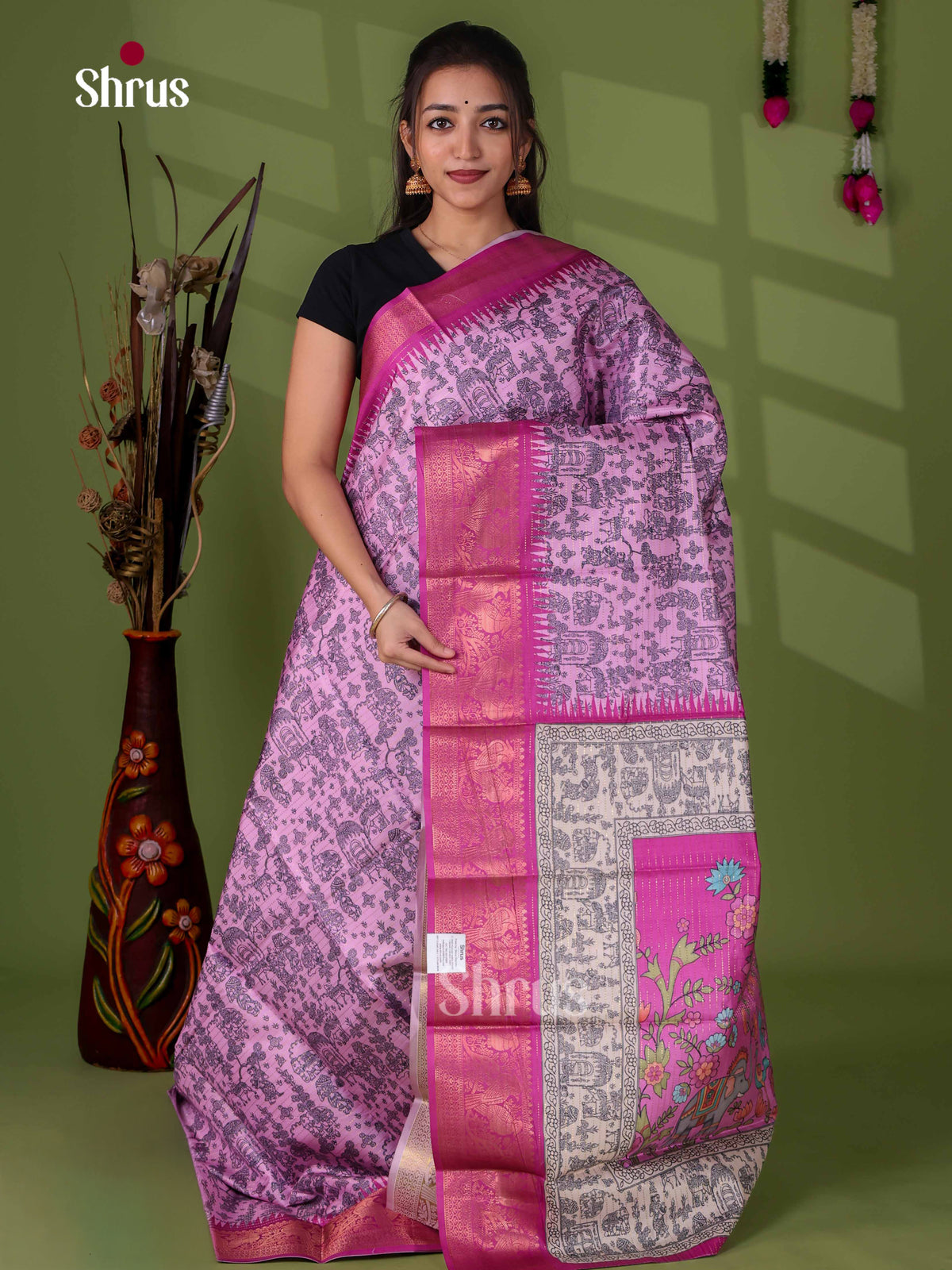 Semi Tussar Saree - EI24208