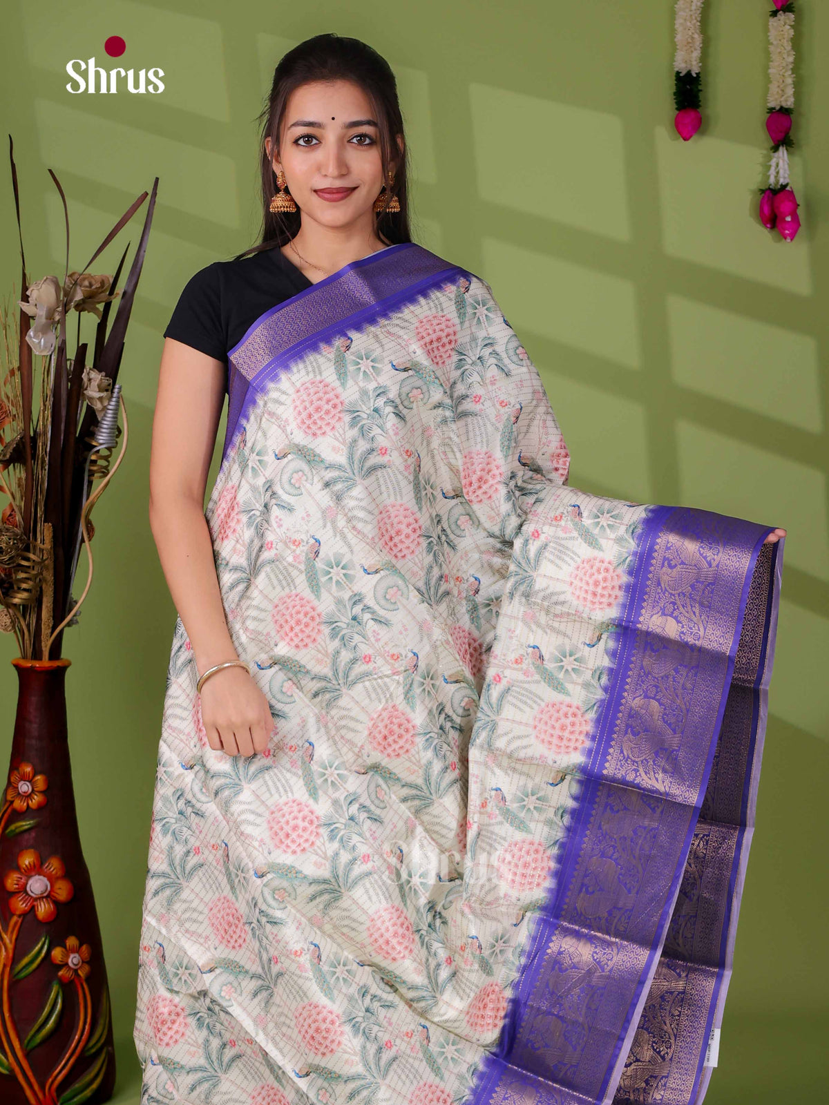 Semi Tussar Saree - EI24209