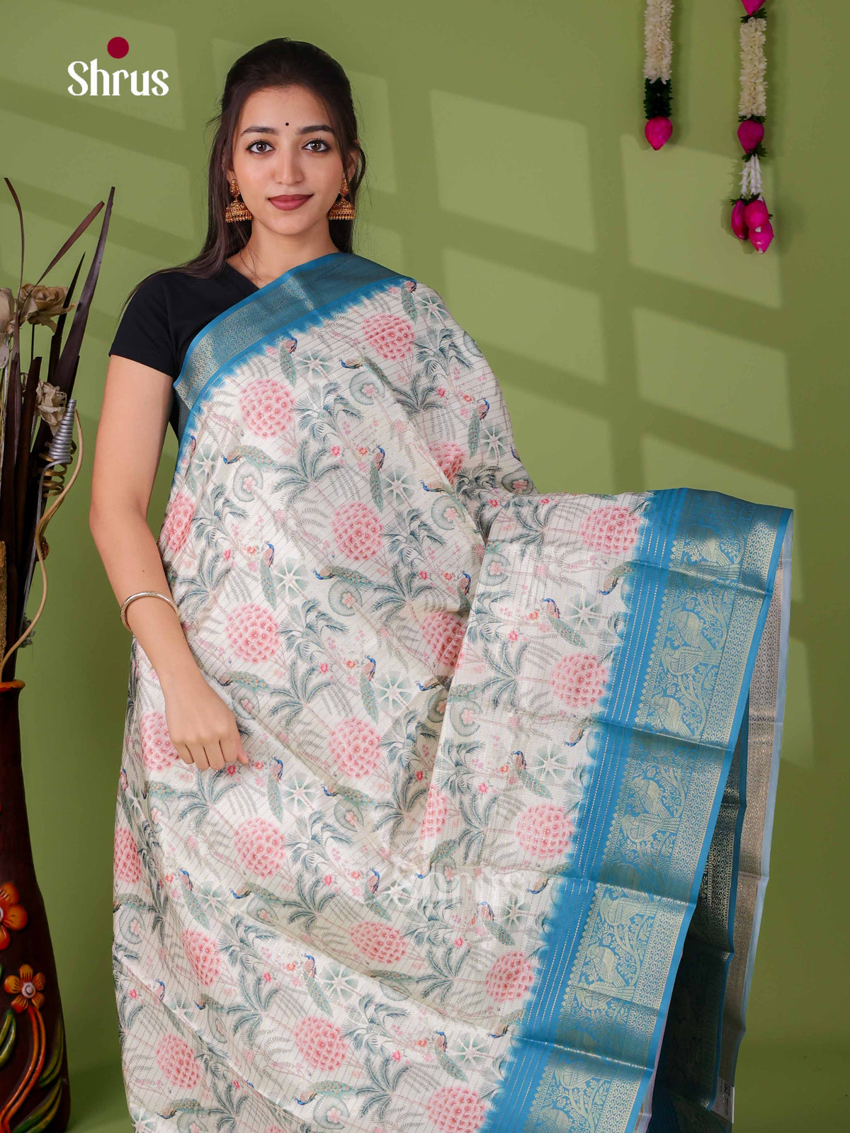 Semi Tussar Saree - EI24210