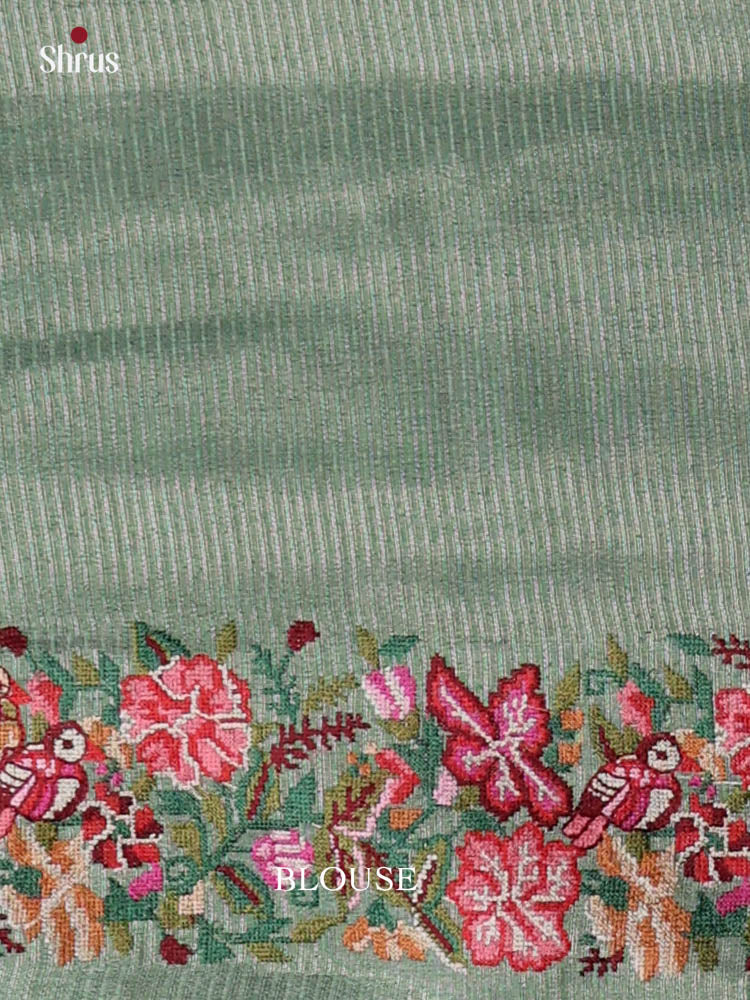 Tussar Embroidery Saree - EI24216