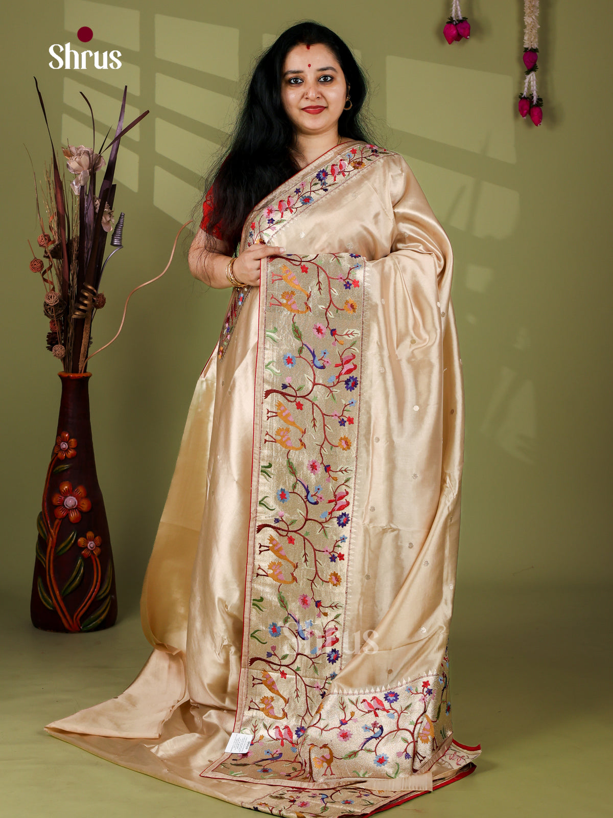 Paithani Embroidery Saree - EI24220