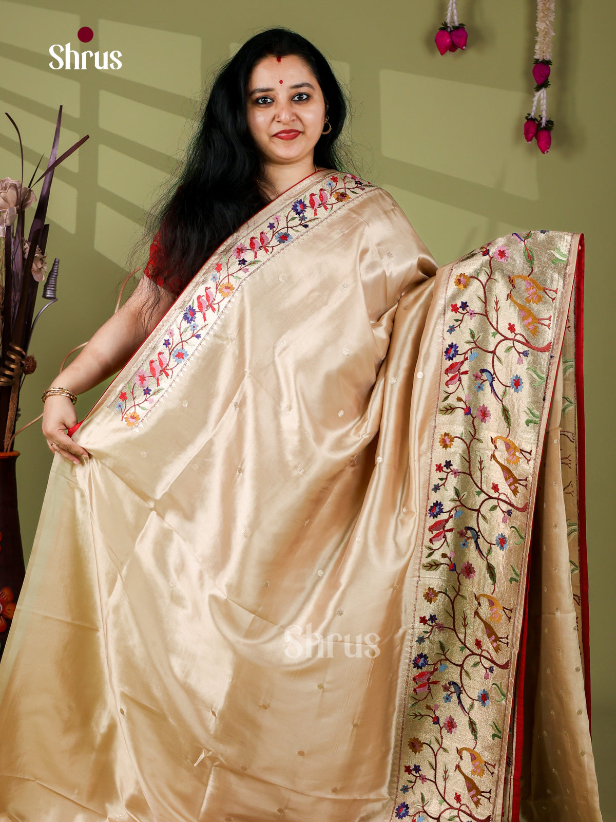 Paithani Embroidery Saree - EI24220