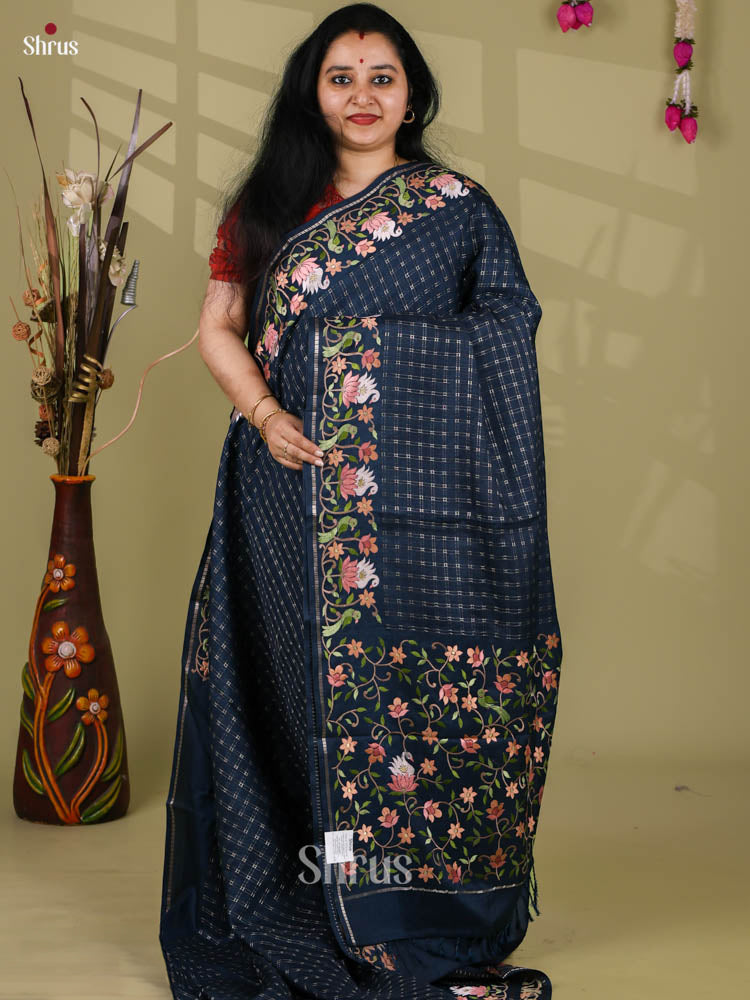 Tussar Embroidery Saree - EI24227