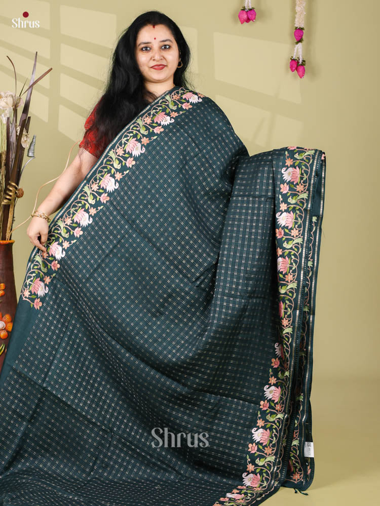 Tussar Embroidery Saree - EI24229