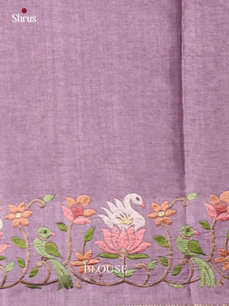 Tussar Embroidery Saree - EI24233