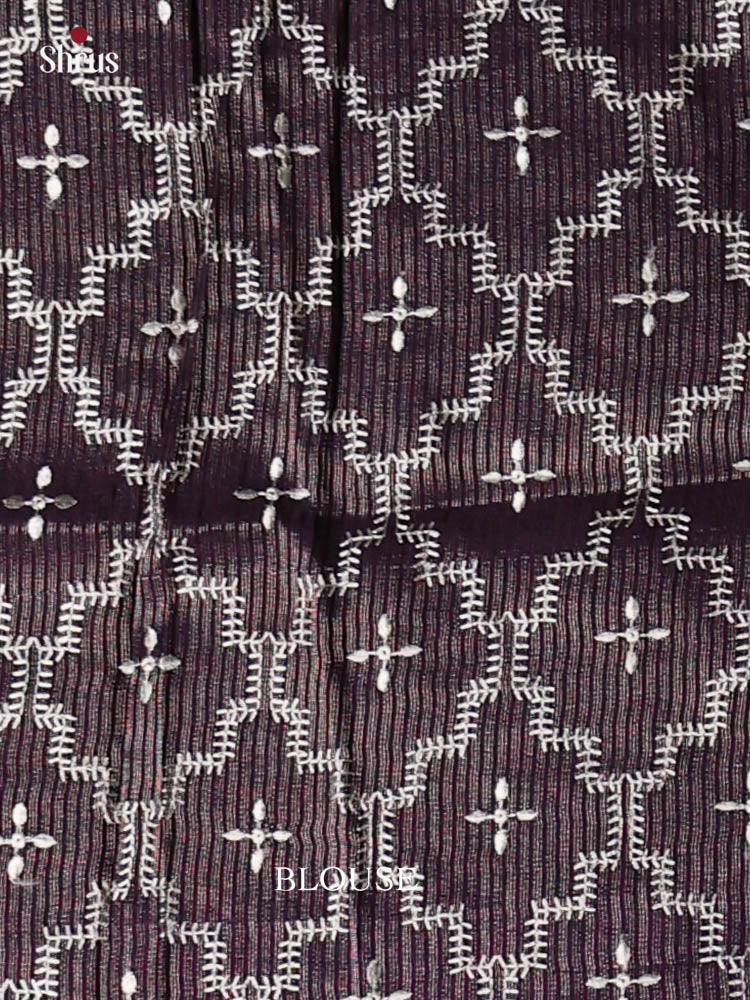 Tussar Embroidery Saree - EI24235
