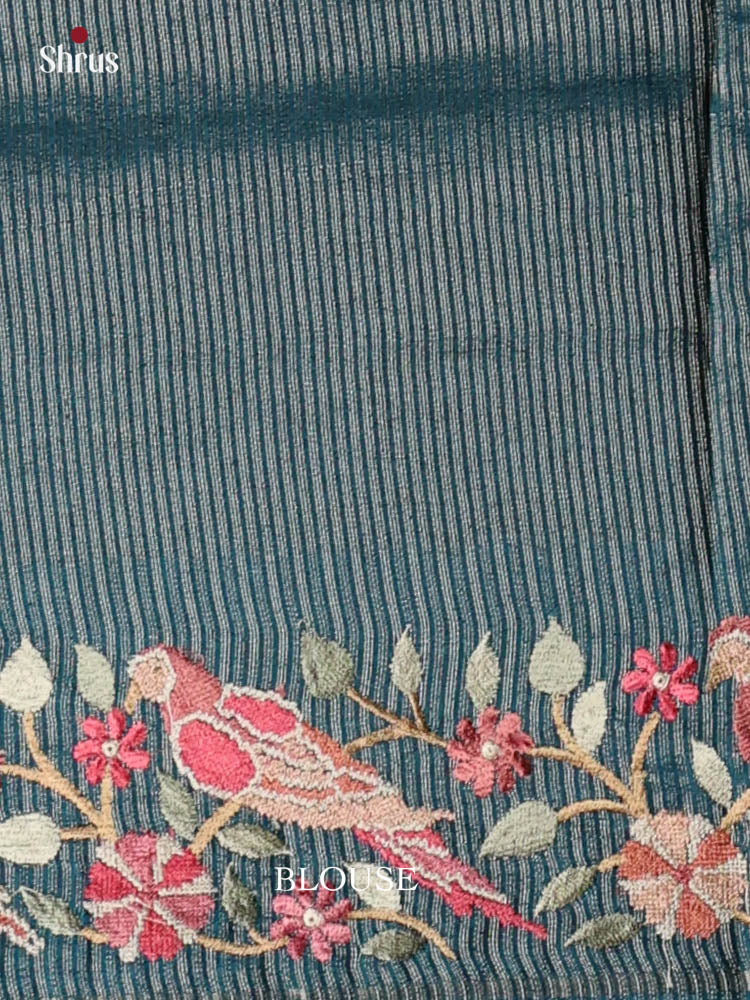 Tussar Embroidery Saree - EI24242