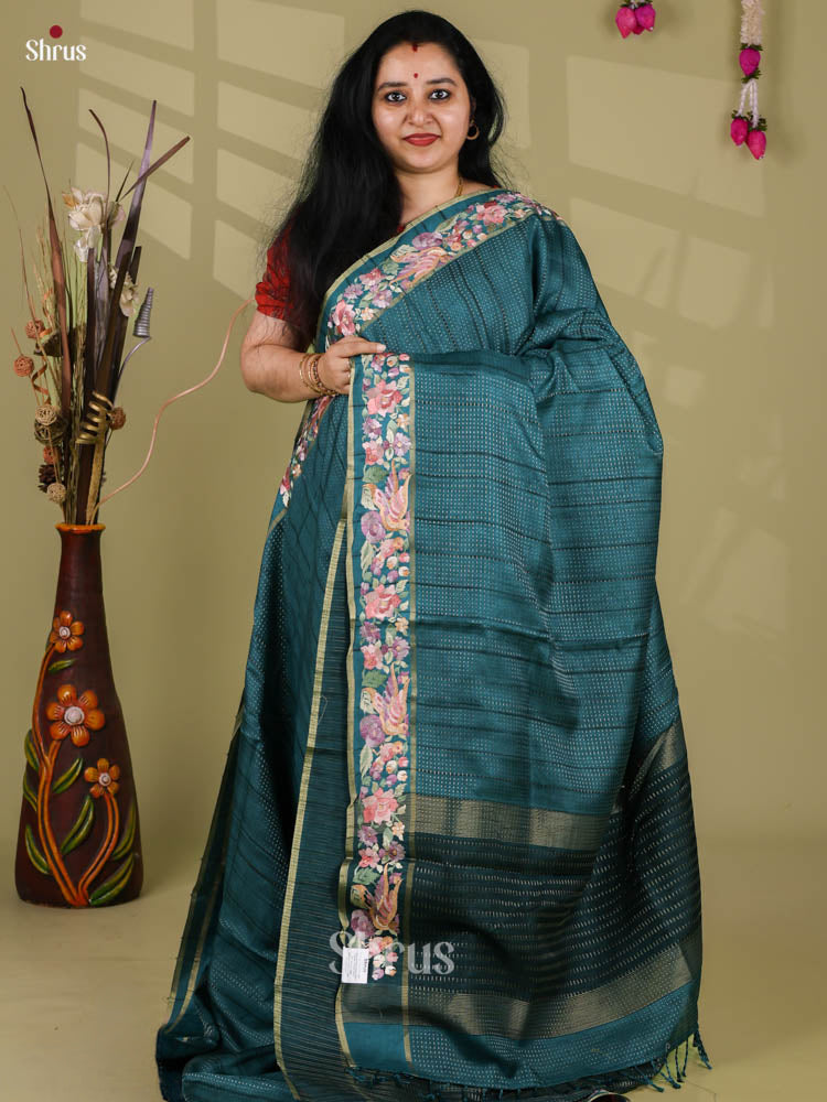 Tussar Embroidery Saree - EI24269
