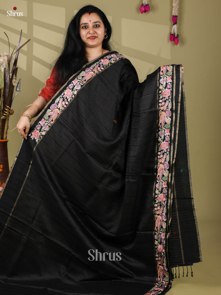 Tussar Embroidery Saree - EI24271