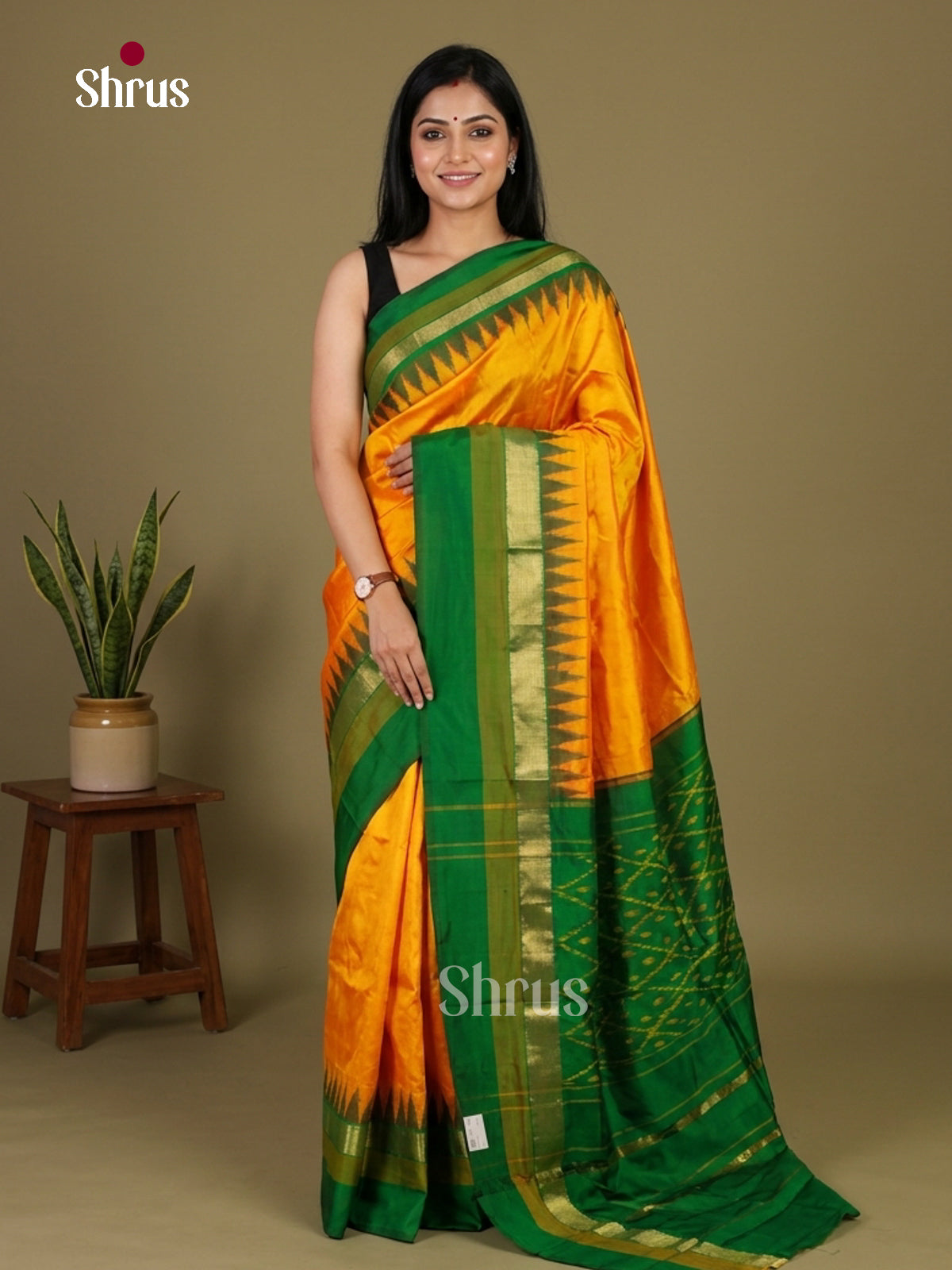 Ikkat Silk Saree - EI24273