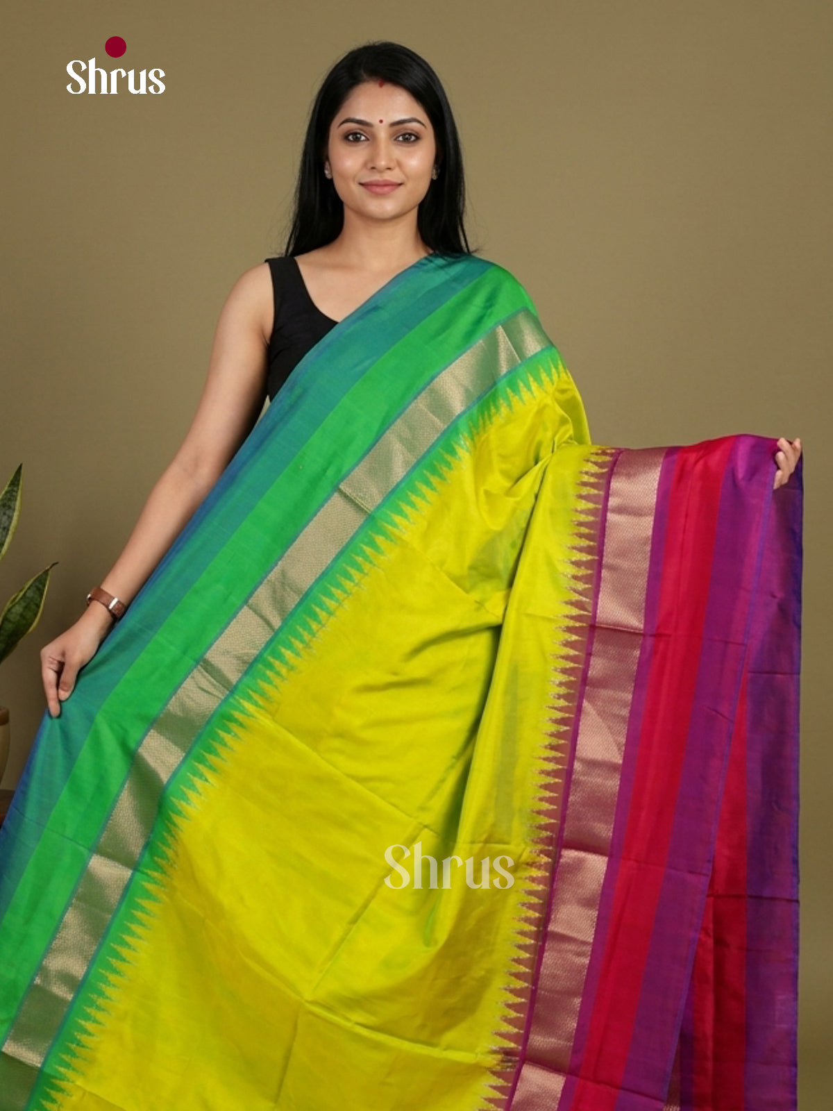 Ikkat Silk Saree - EI24274
