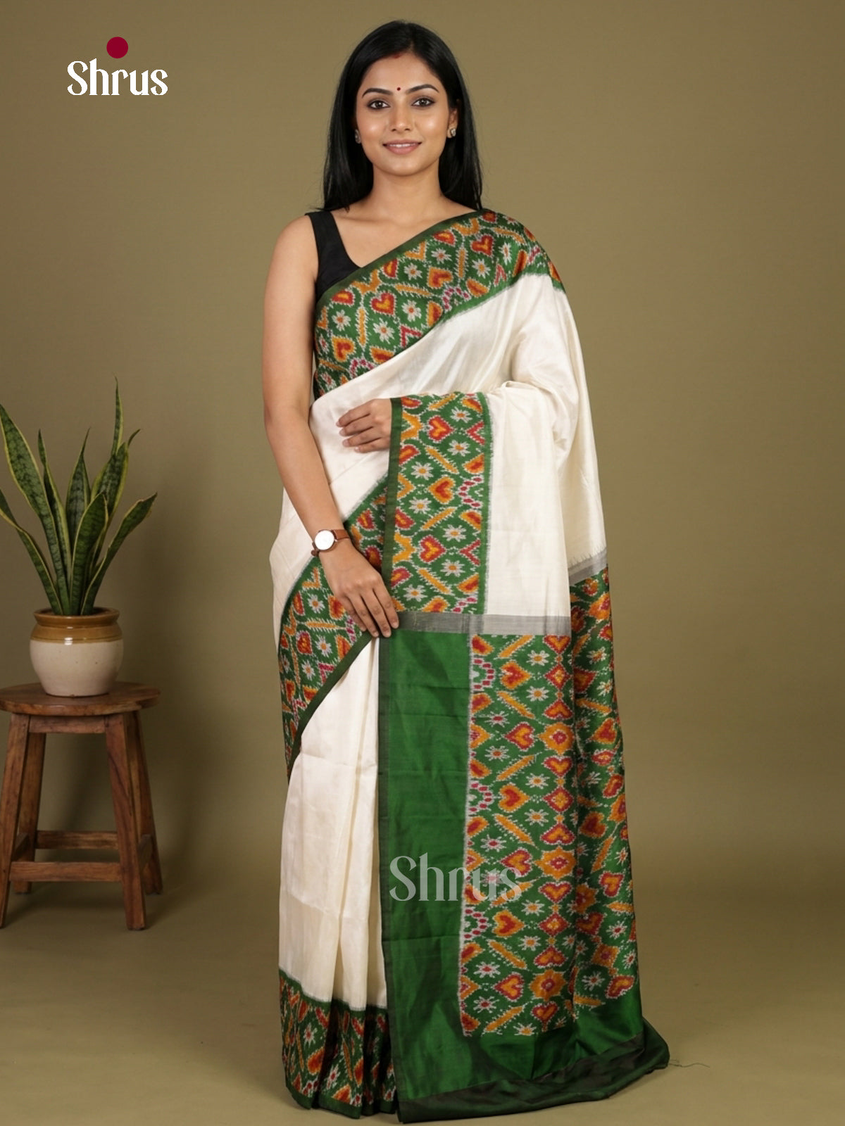 Ikkat Silk Saree - EI24278