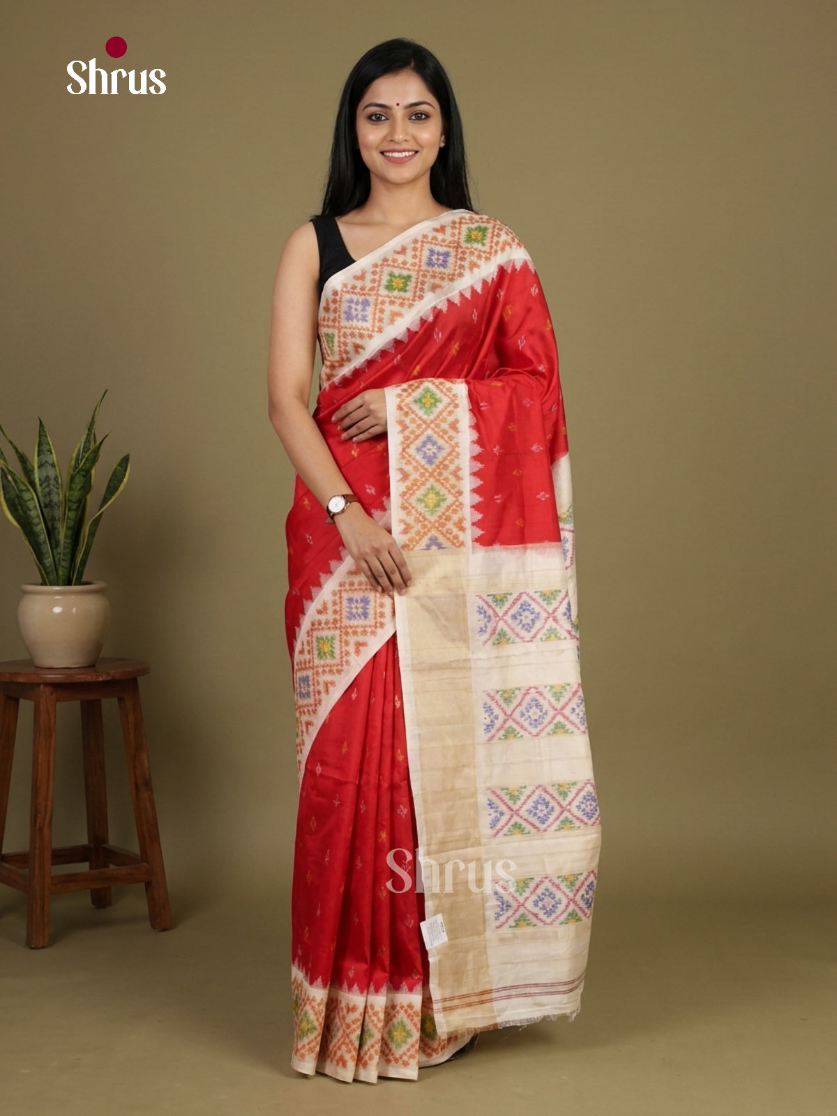 Ikkat Silk Saree - EI24280