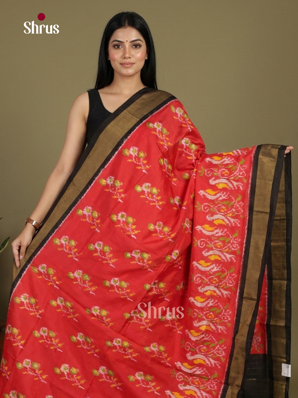Ikkat Silk Saree - EI24282