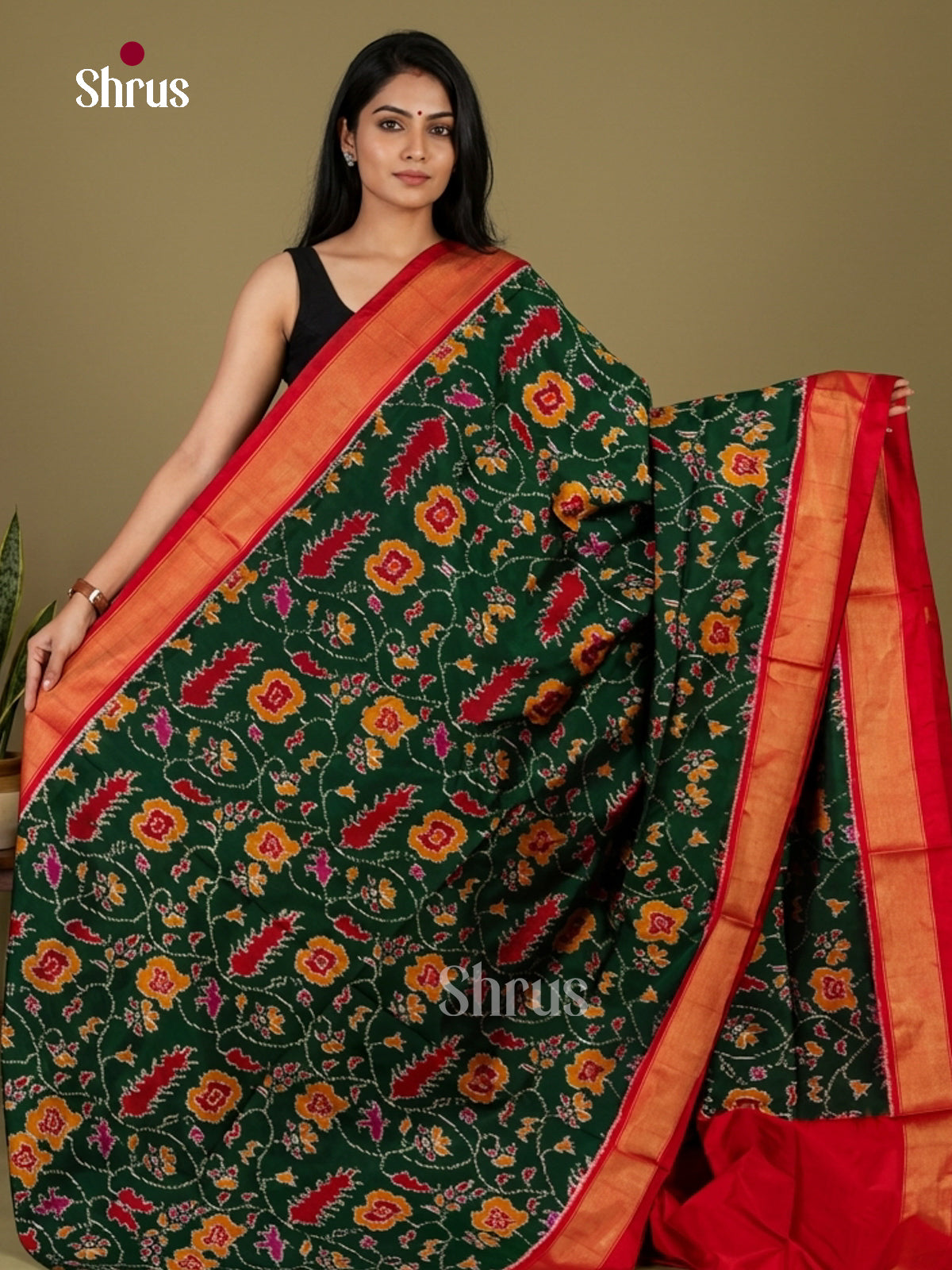 Ikkat Silk Saree - EI24283