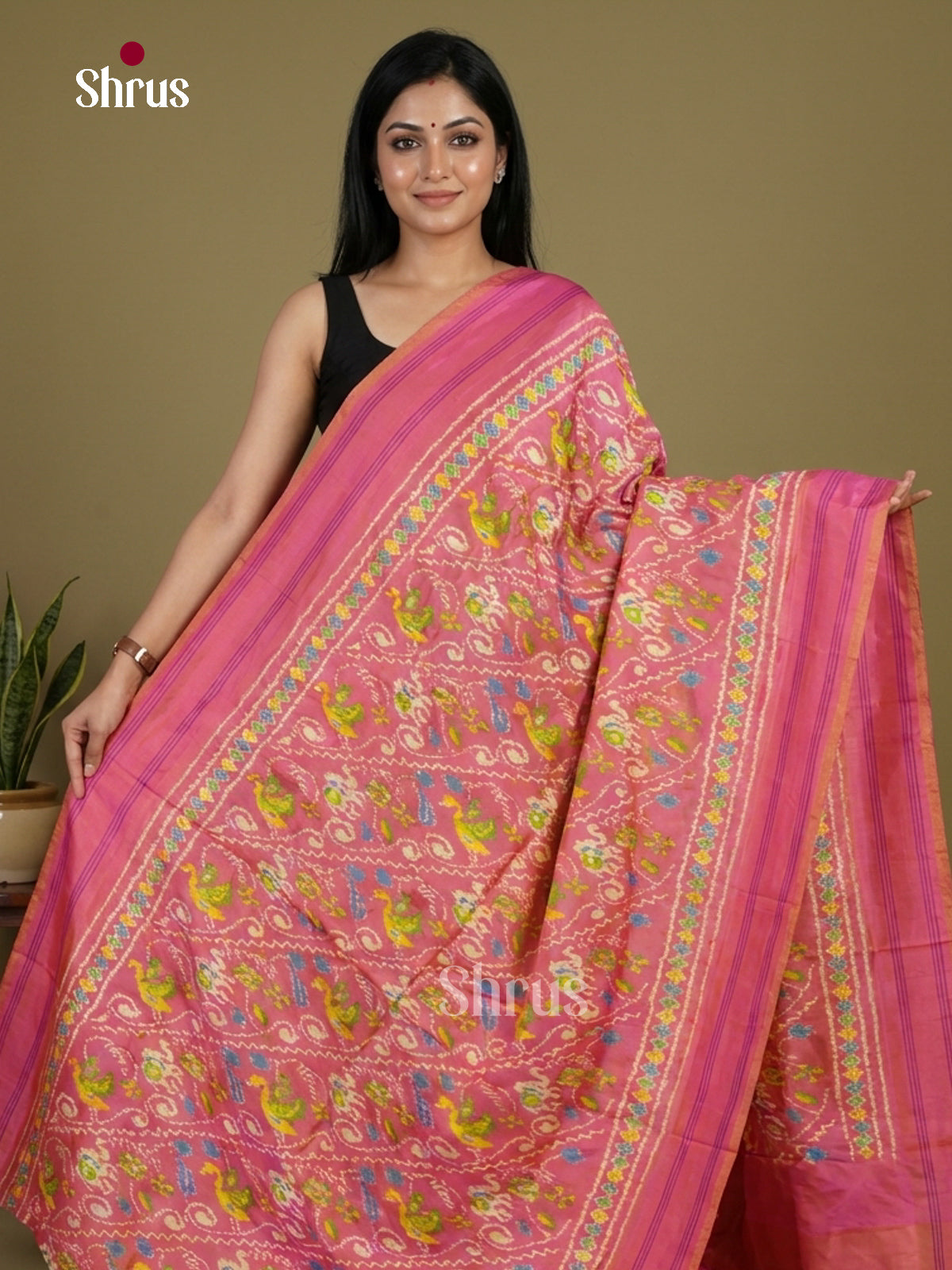 Ikkat Silk Saree - EI24284