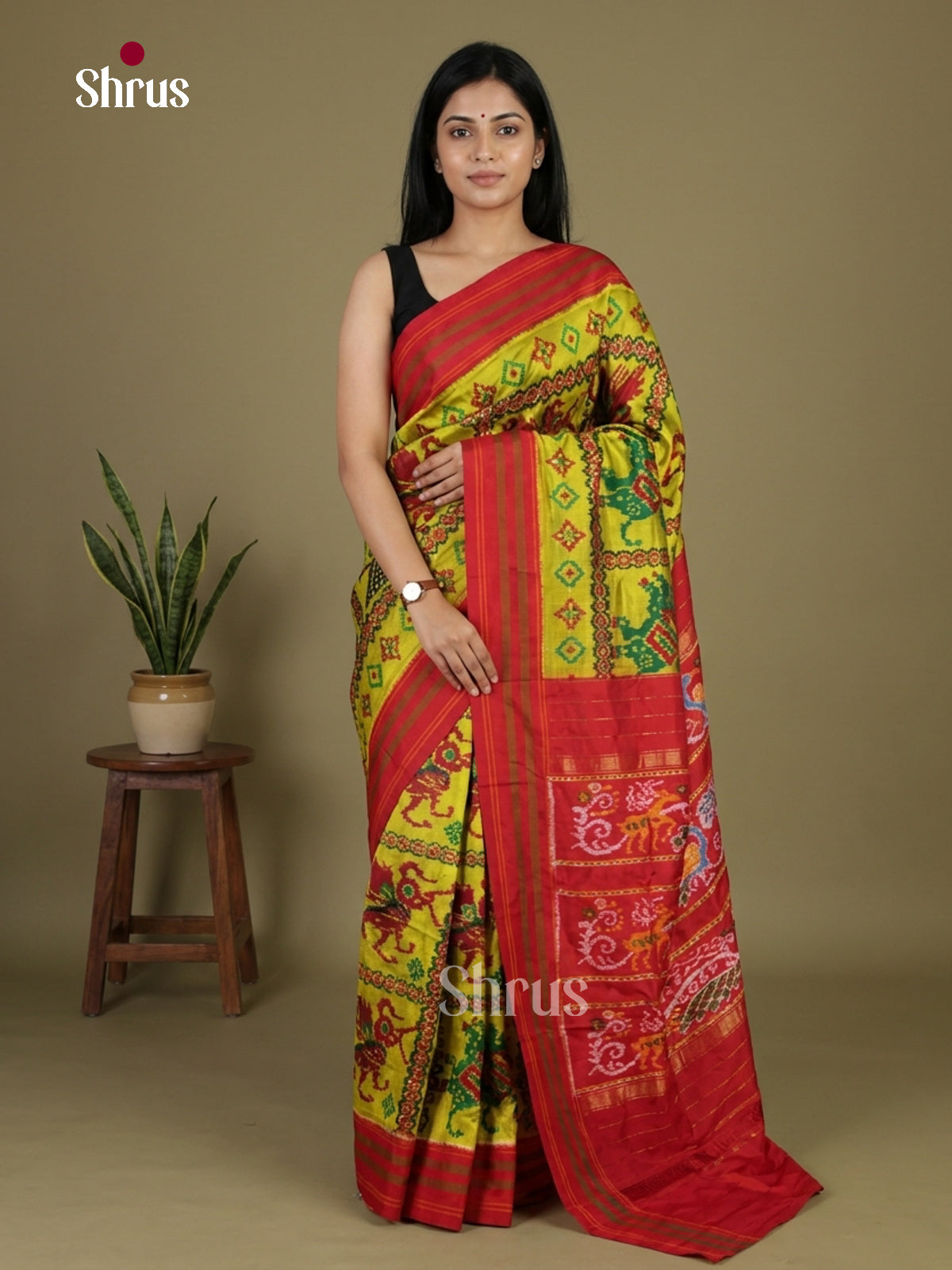 Ikkat Silk Saree - EI24285