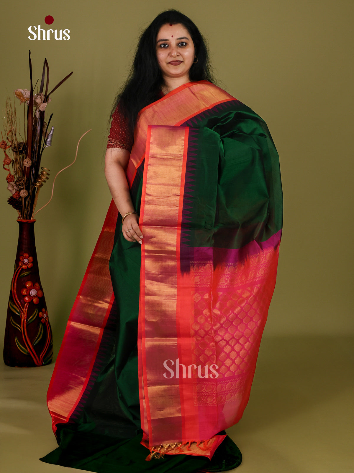 Silk Cotton Saree - EI30004