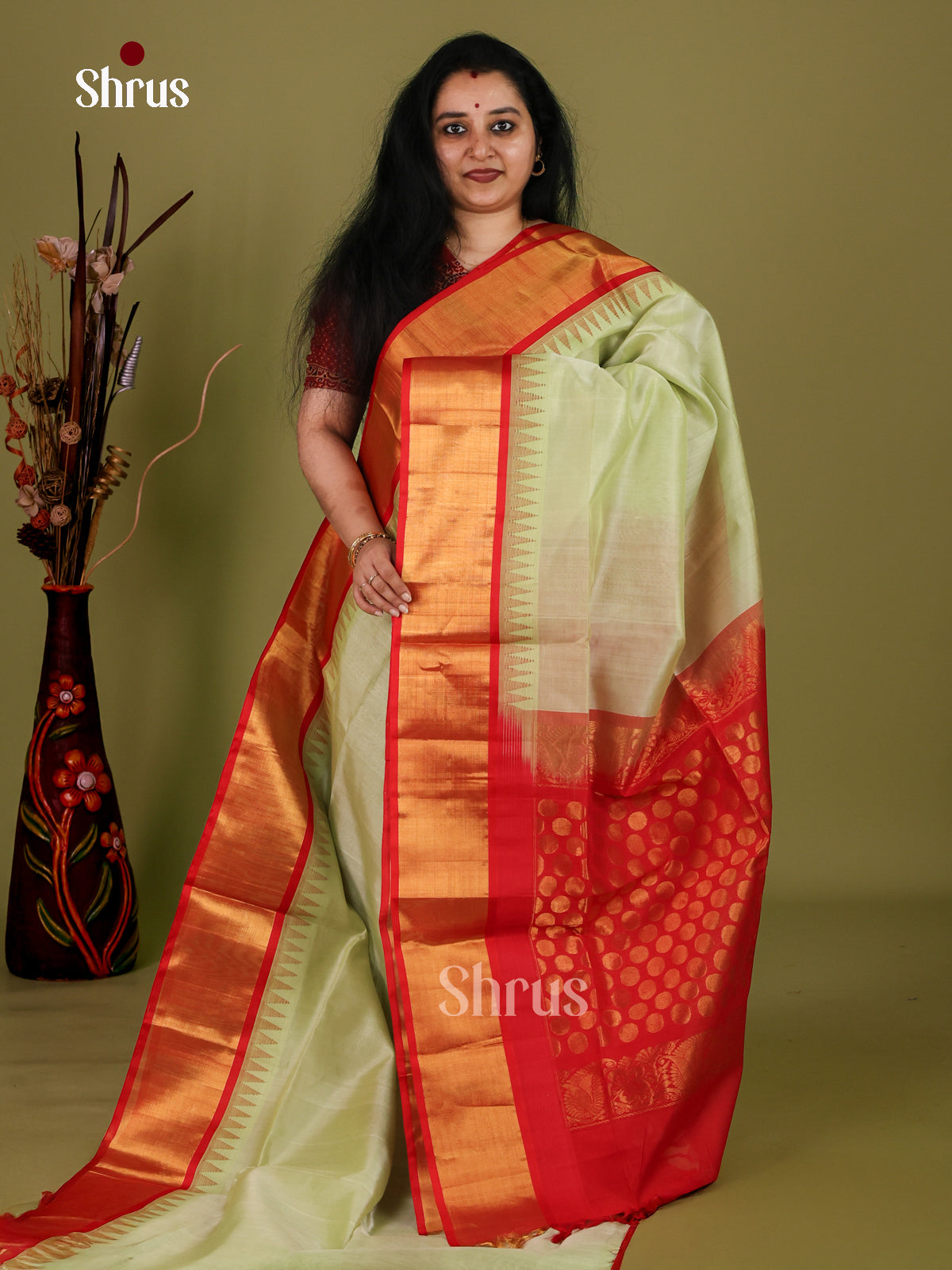 Silk Cotton Saree - EI30005