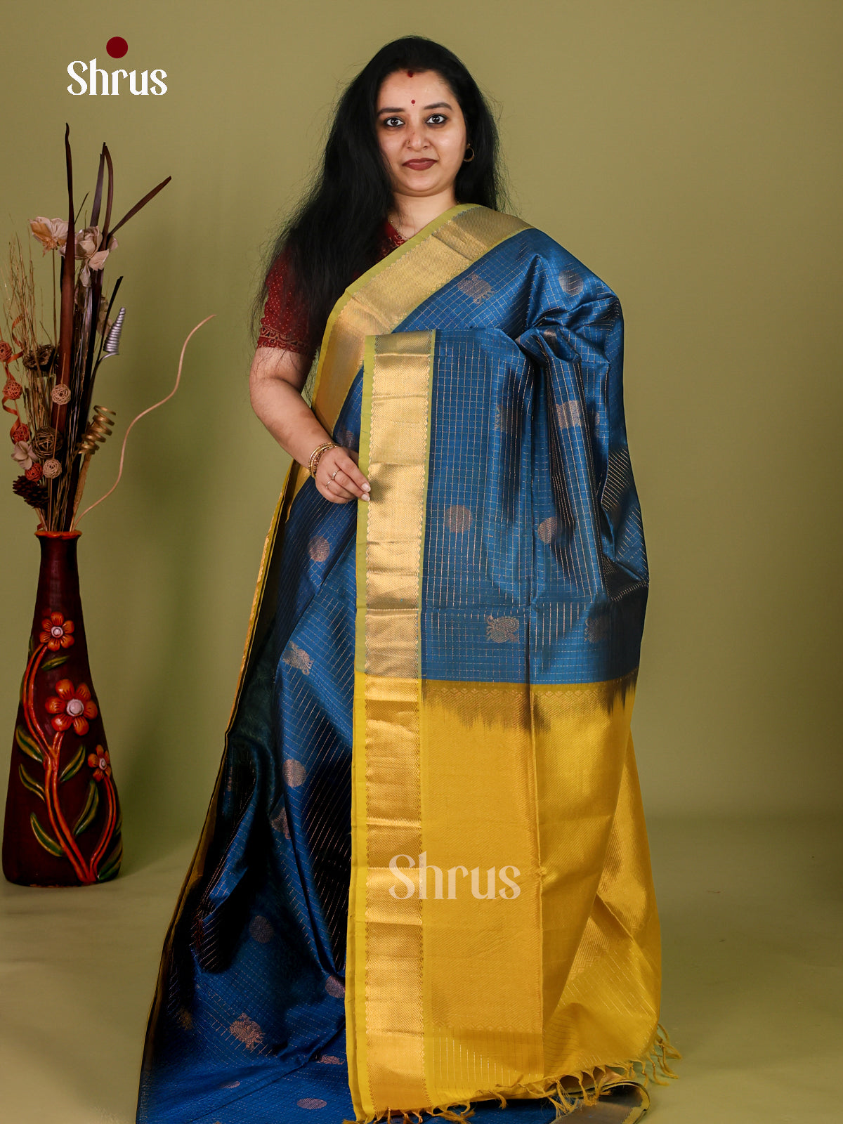 Silk Cotton Saree - EI30016