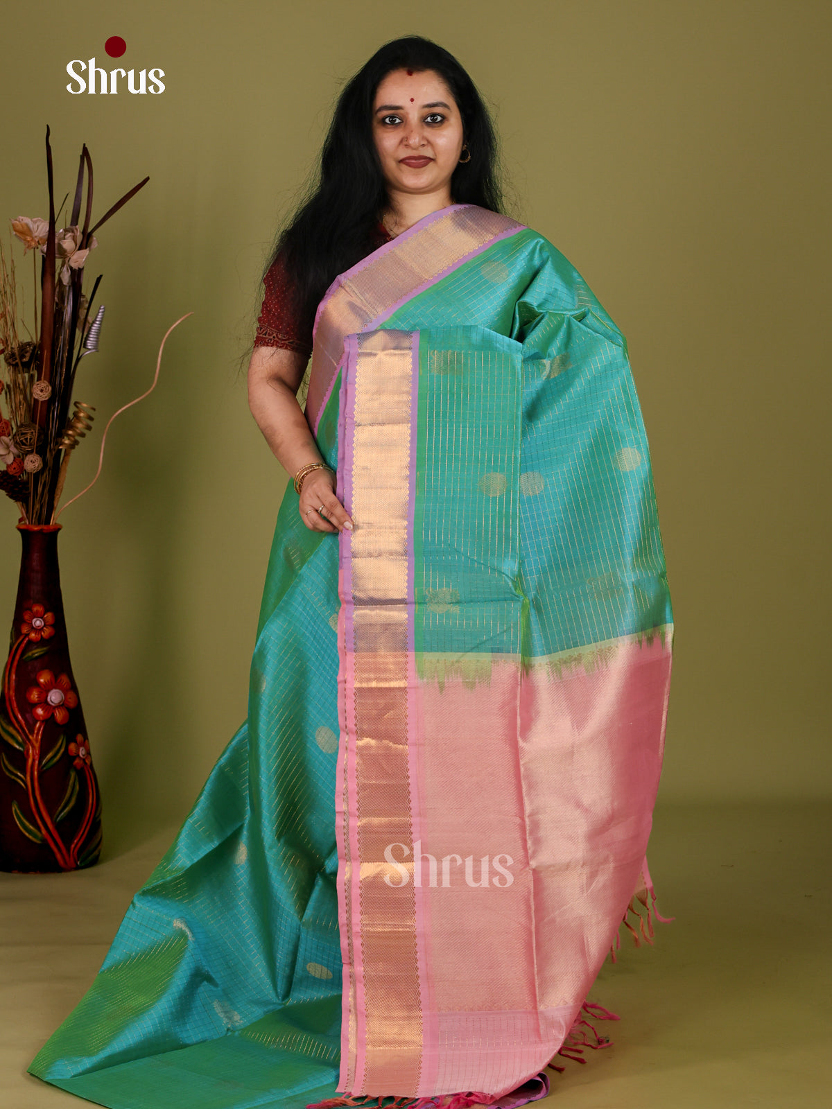 Silk Cotton Saree - EI30019