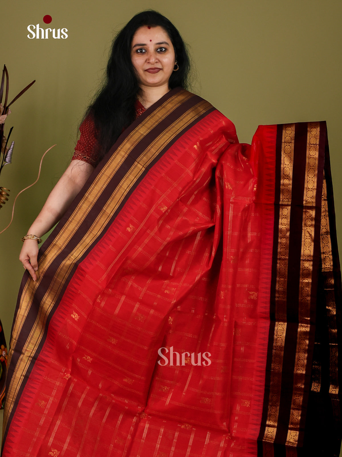 Silk Cotton Saree - EI30022