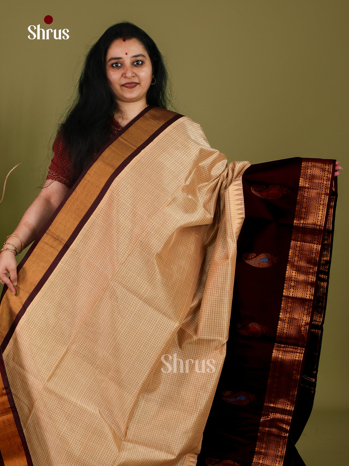 Silk Cotton Saree - EI30030