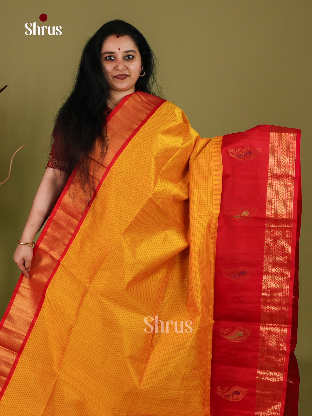 Silk Cotton Saree - EI30032