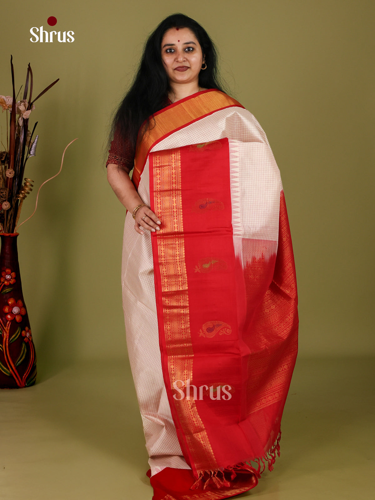 Silk Cotton Saree - EI30034