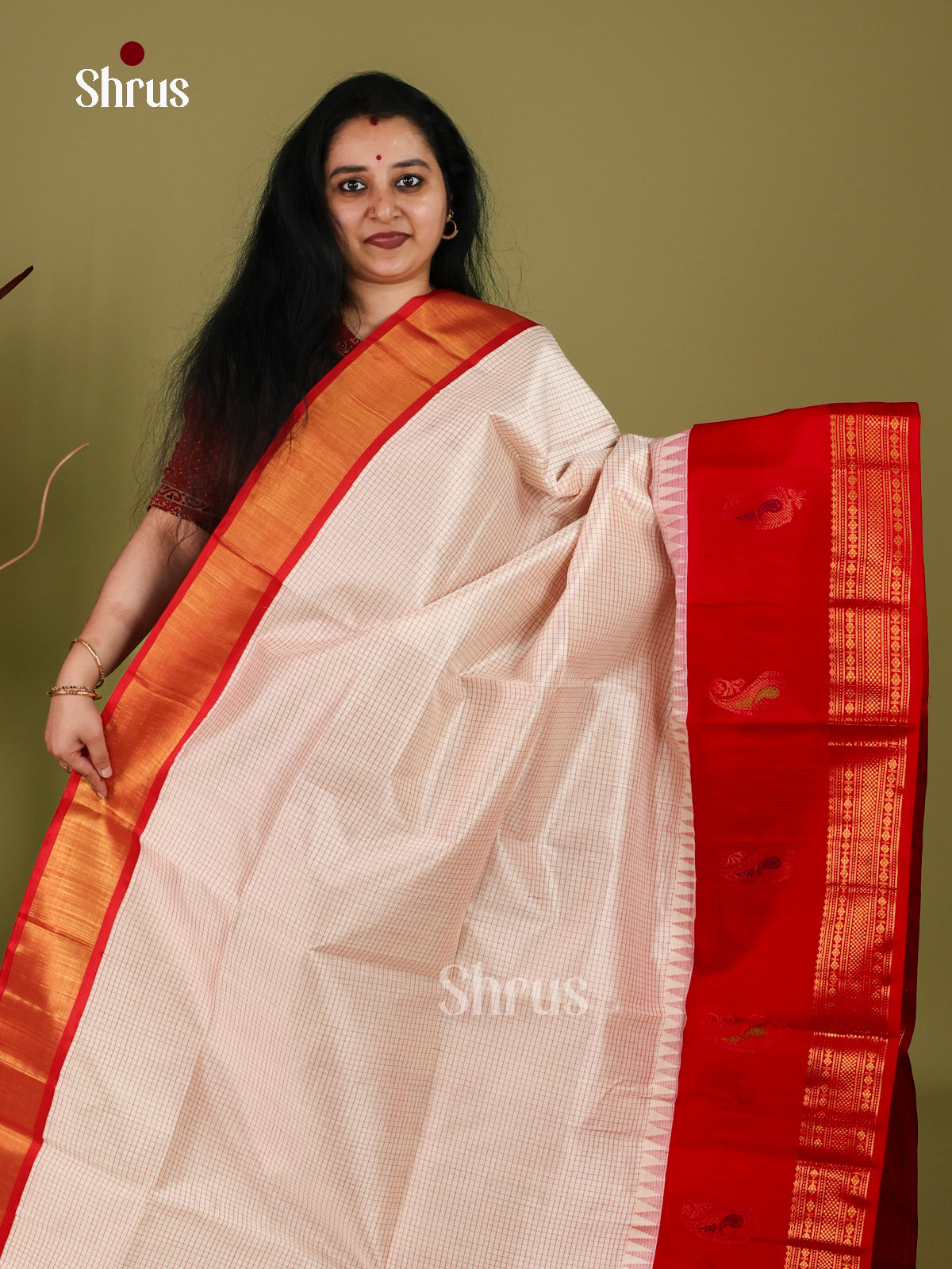 Silk Cotton Saree - EI30034
