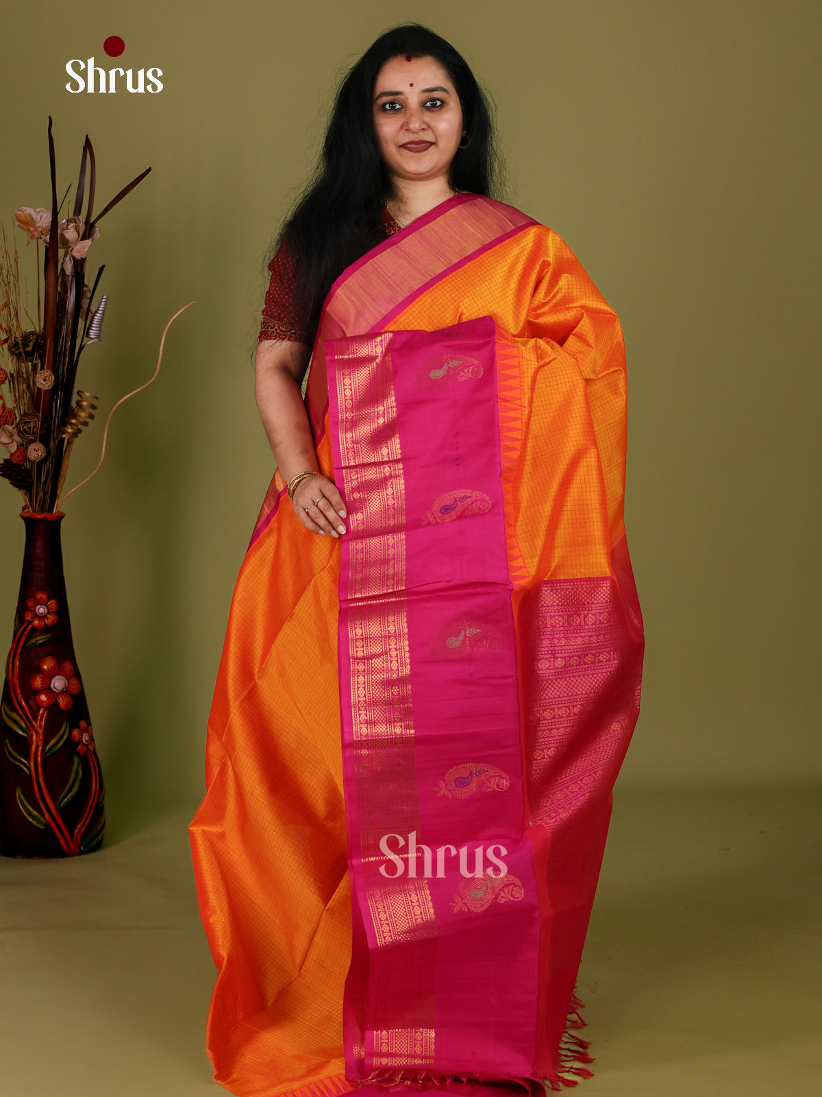 Silk Cotton Saree - EI30035