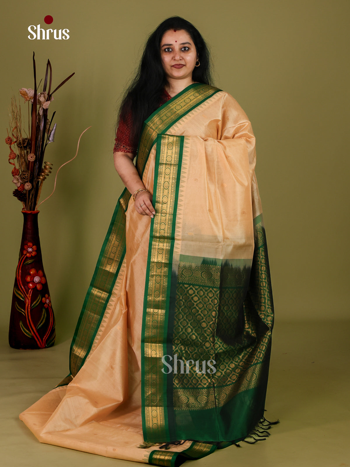 Silk Cotton Saree - EI30037