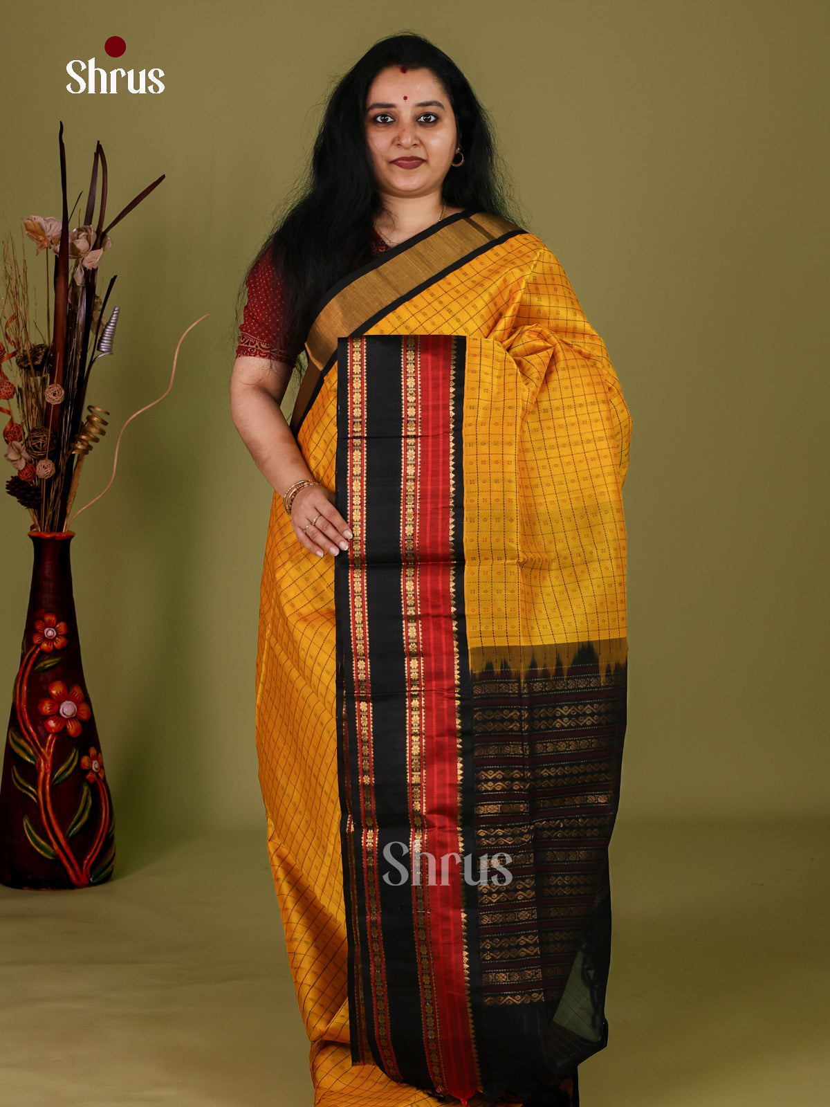 Silk Cotton Saree - EI30040