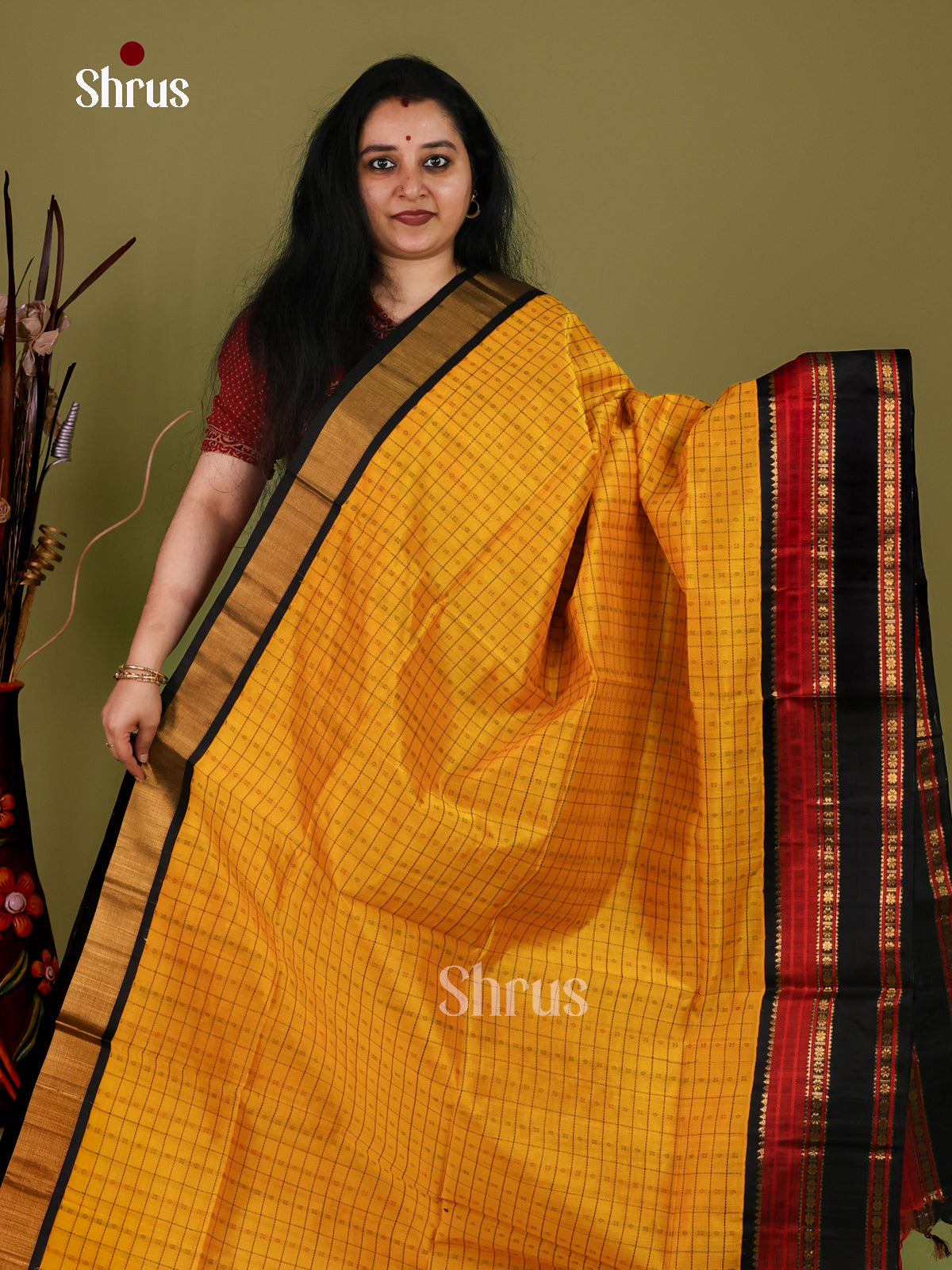 Silk Cotton Saree - EI30040