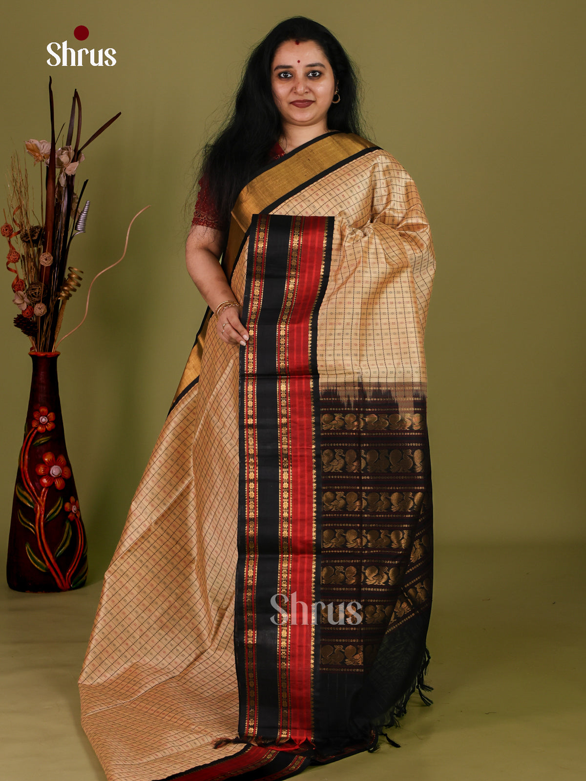 Silk Cotton Saree - EI30041