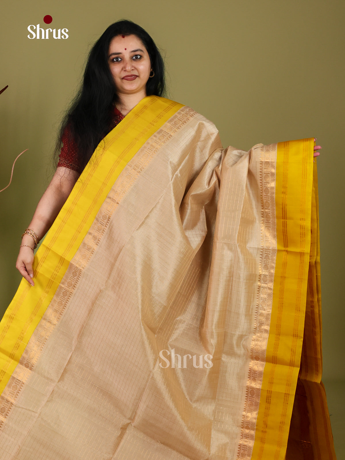Silk Cotton Saree - EI30043