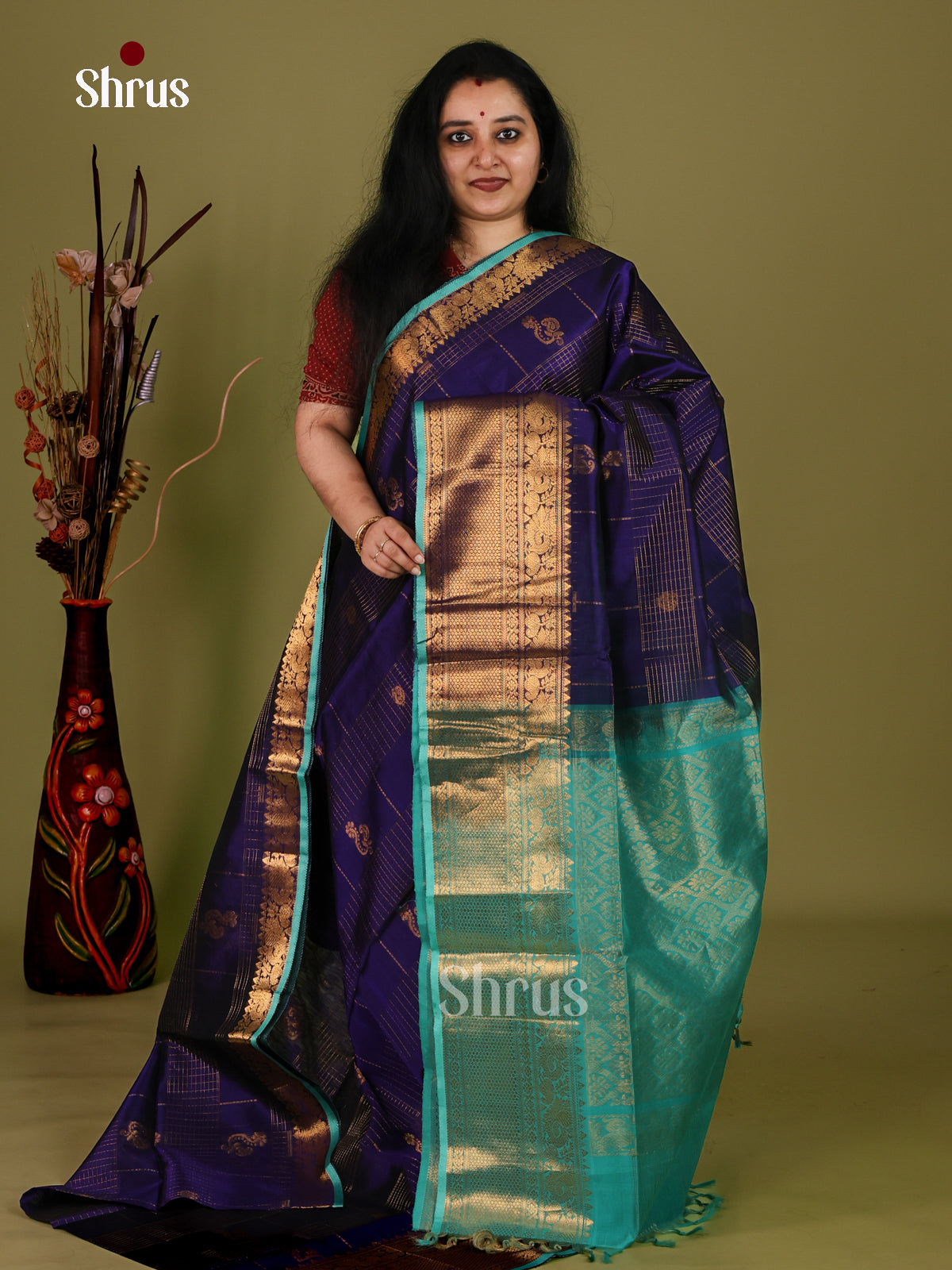 Silk Cotton Saree - EI30048