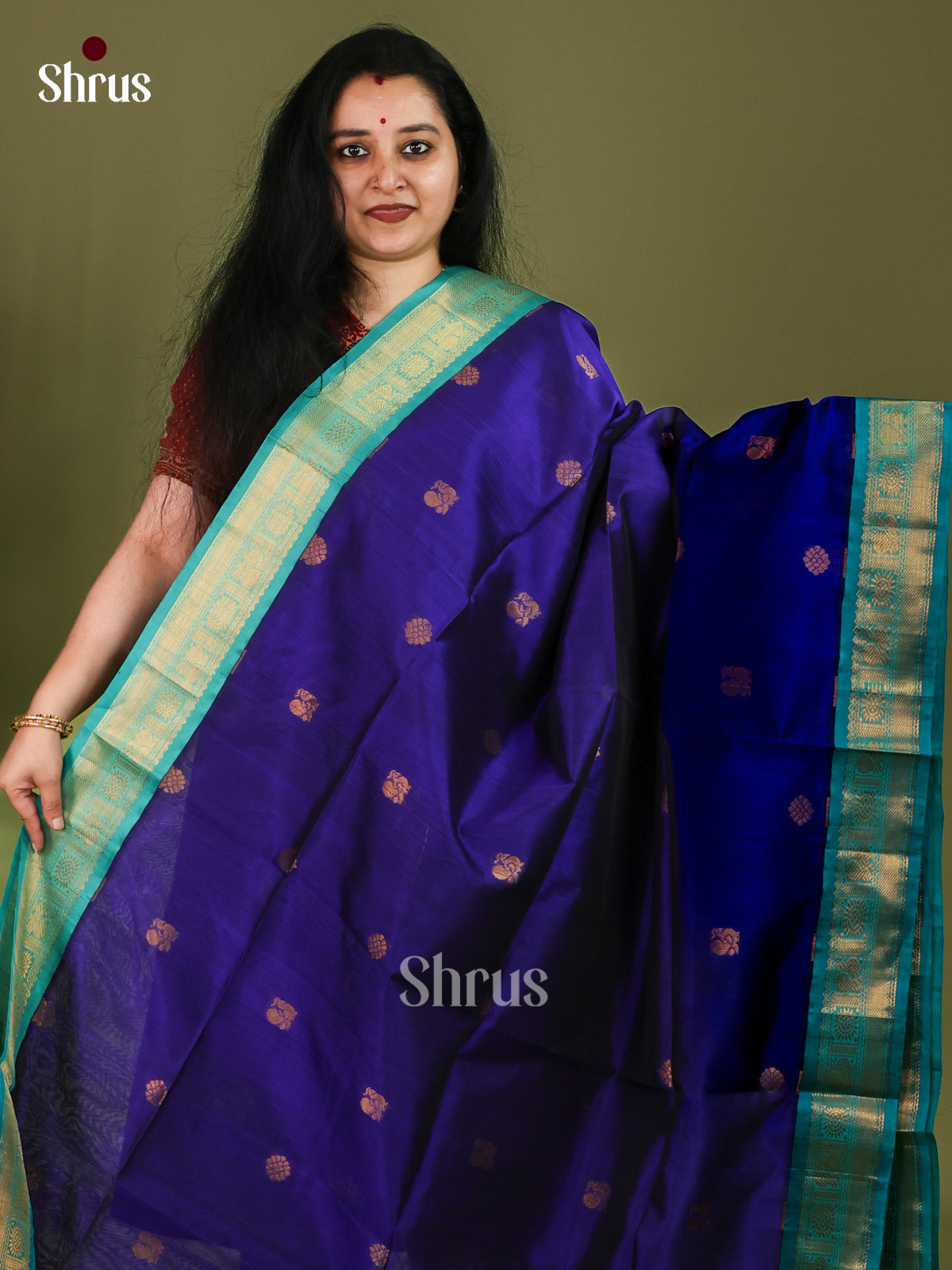 Silk Cotton Saree - EJ01012