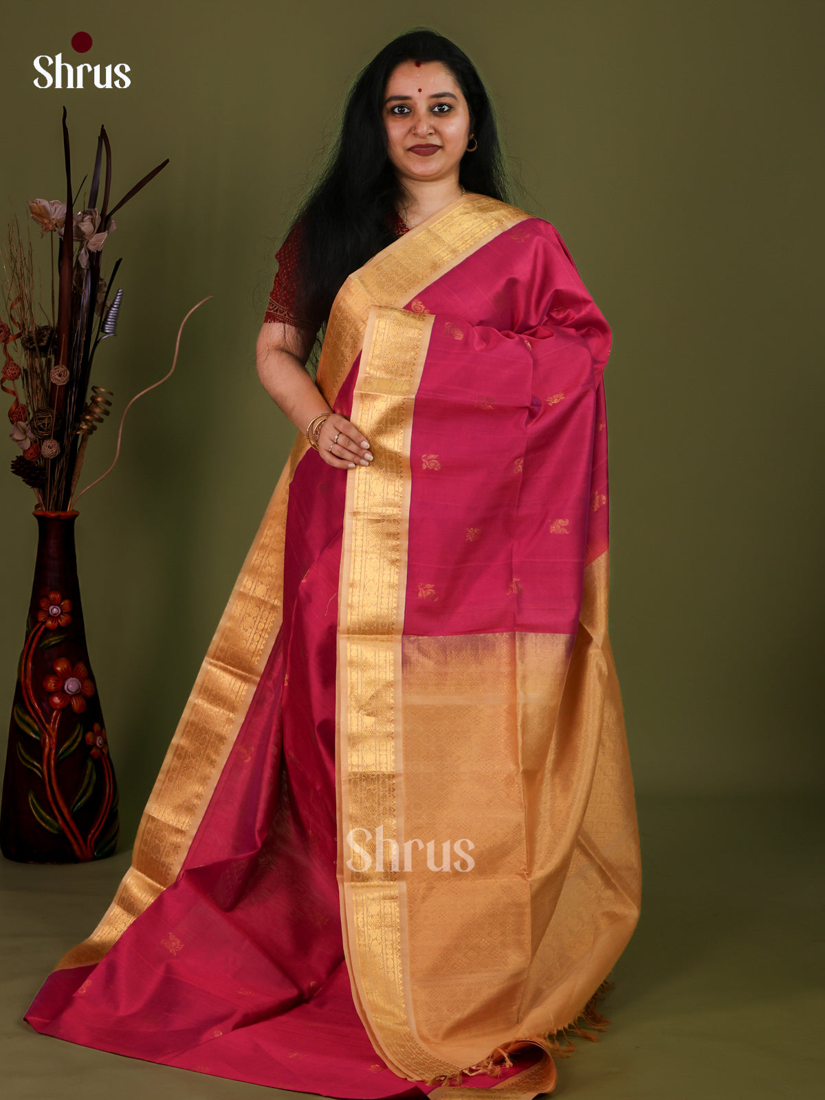Silk Cotton Saree - EJ01014