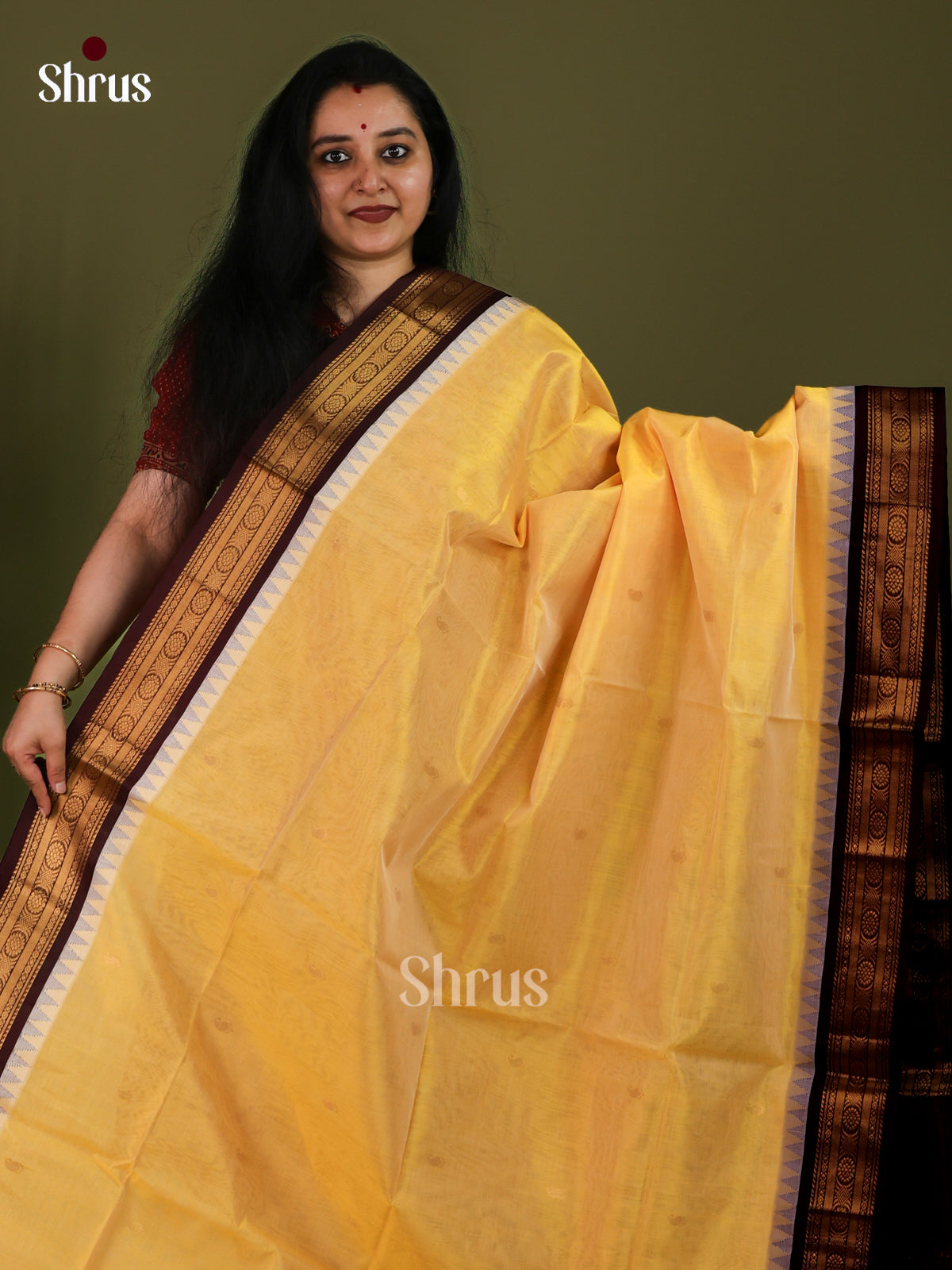 Silk Cotton Saree - EJ01017