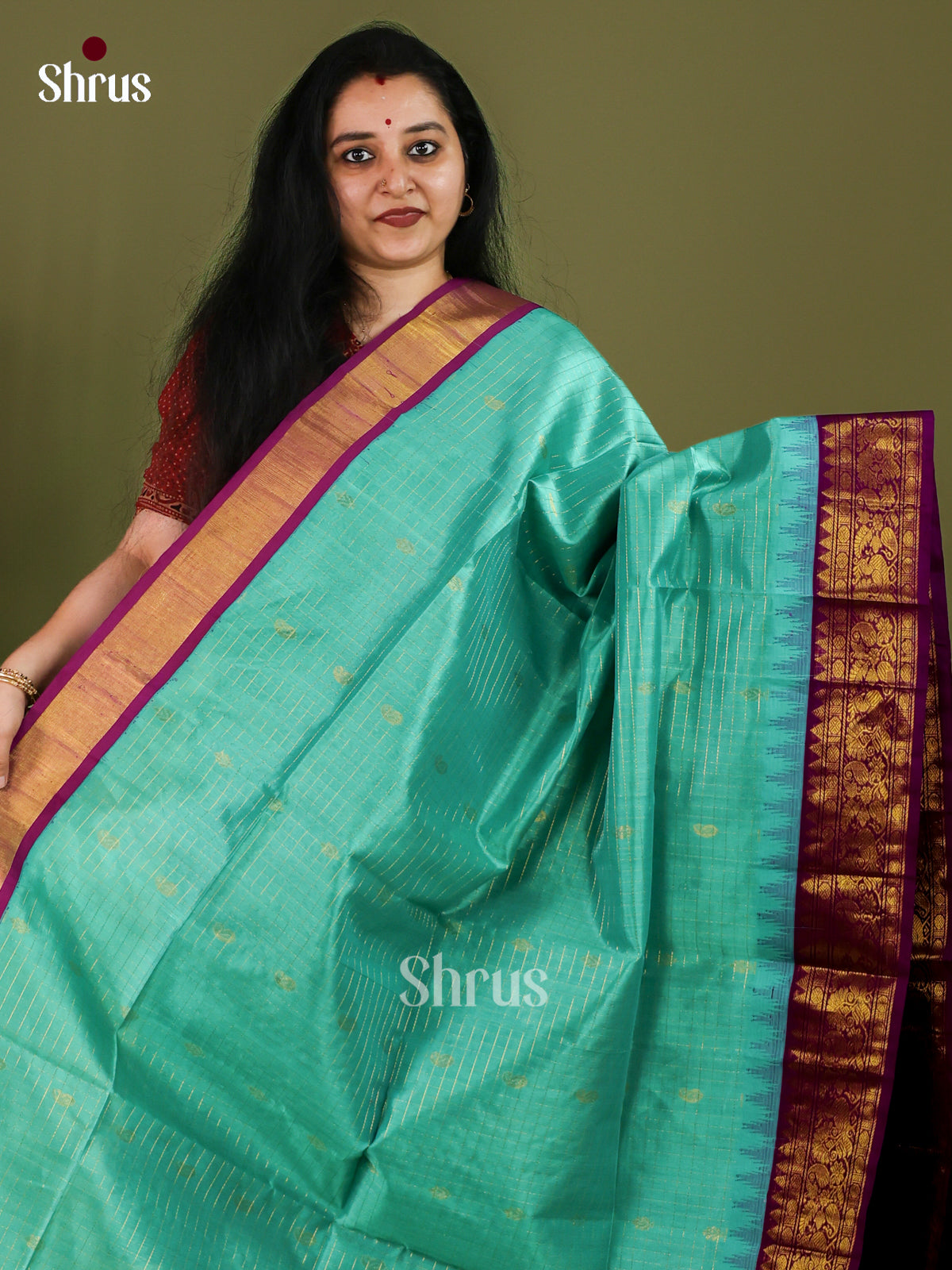 Silk Cotton Saree - EJ01023