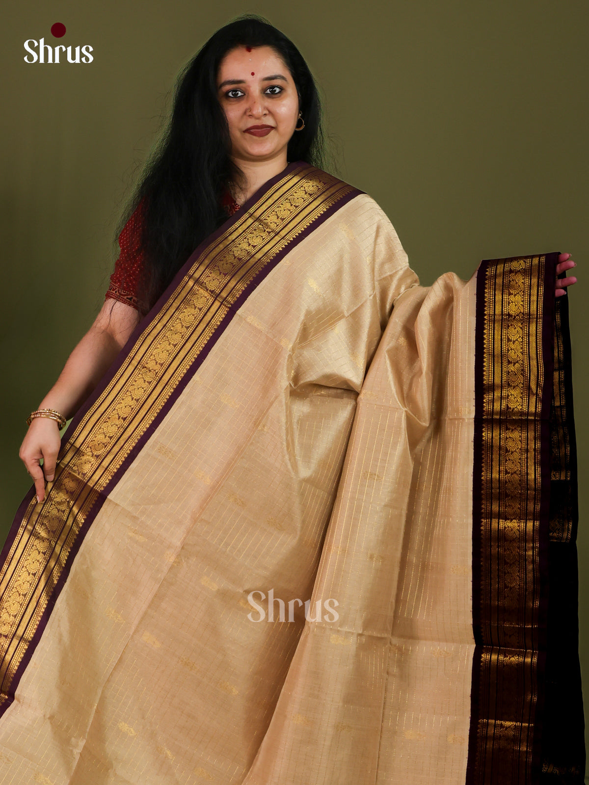Silk Cotton Saree - EJ01024