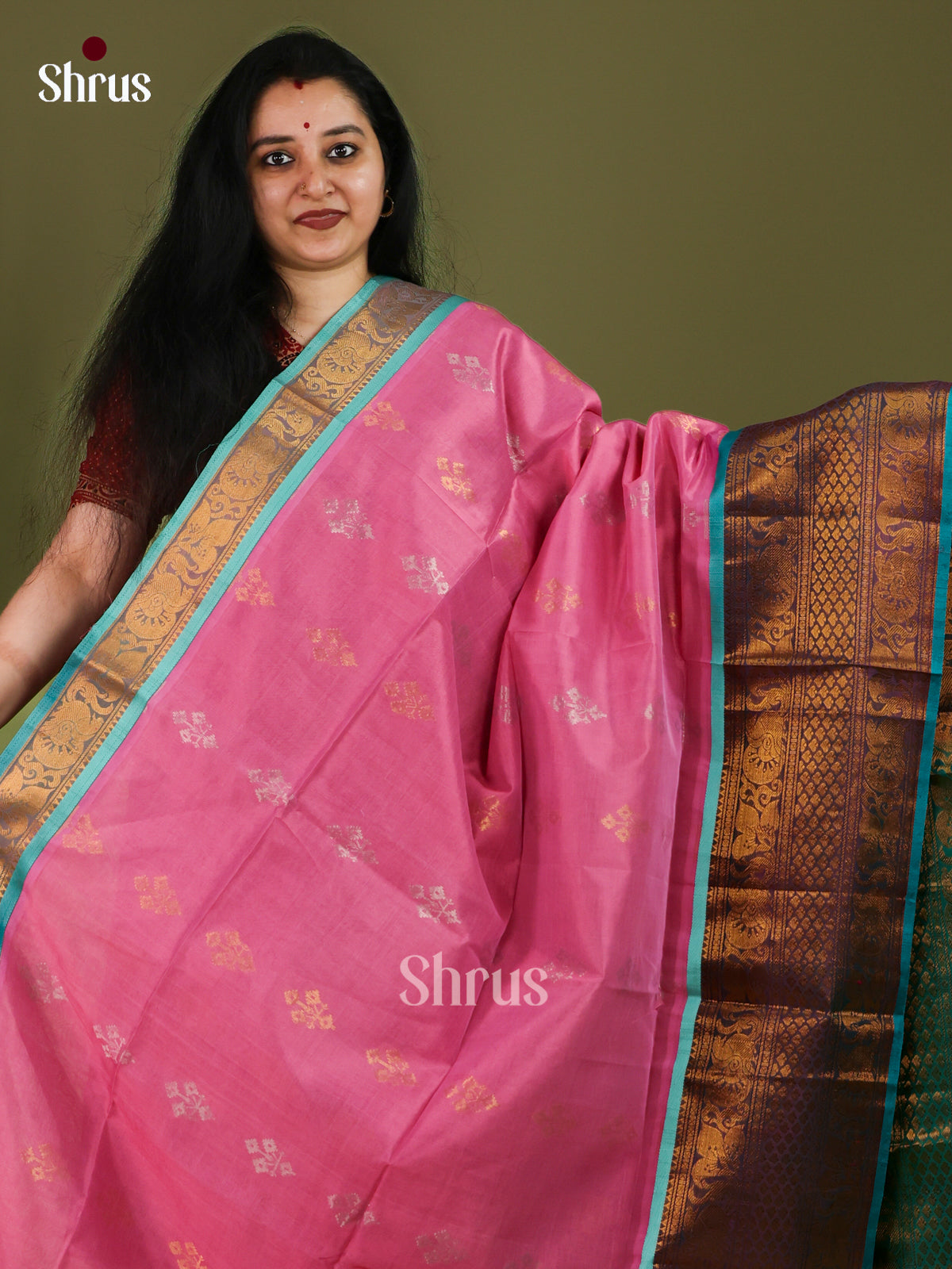 Silk Cotton Saree - EJ01029