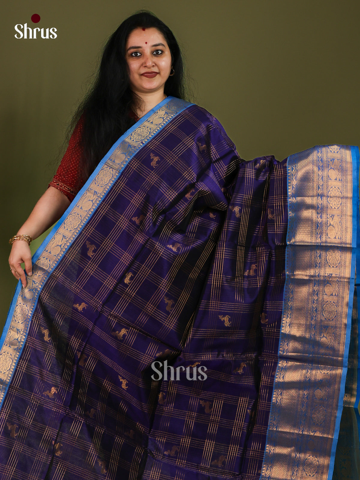 Silk Cotton Saree - EJ01035