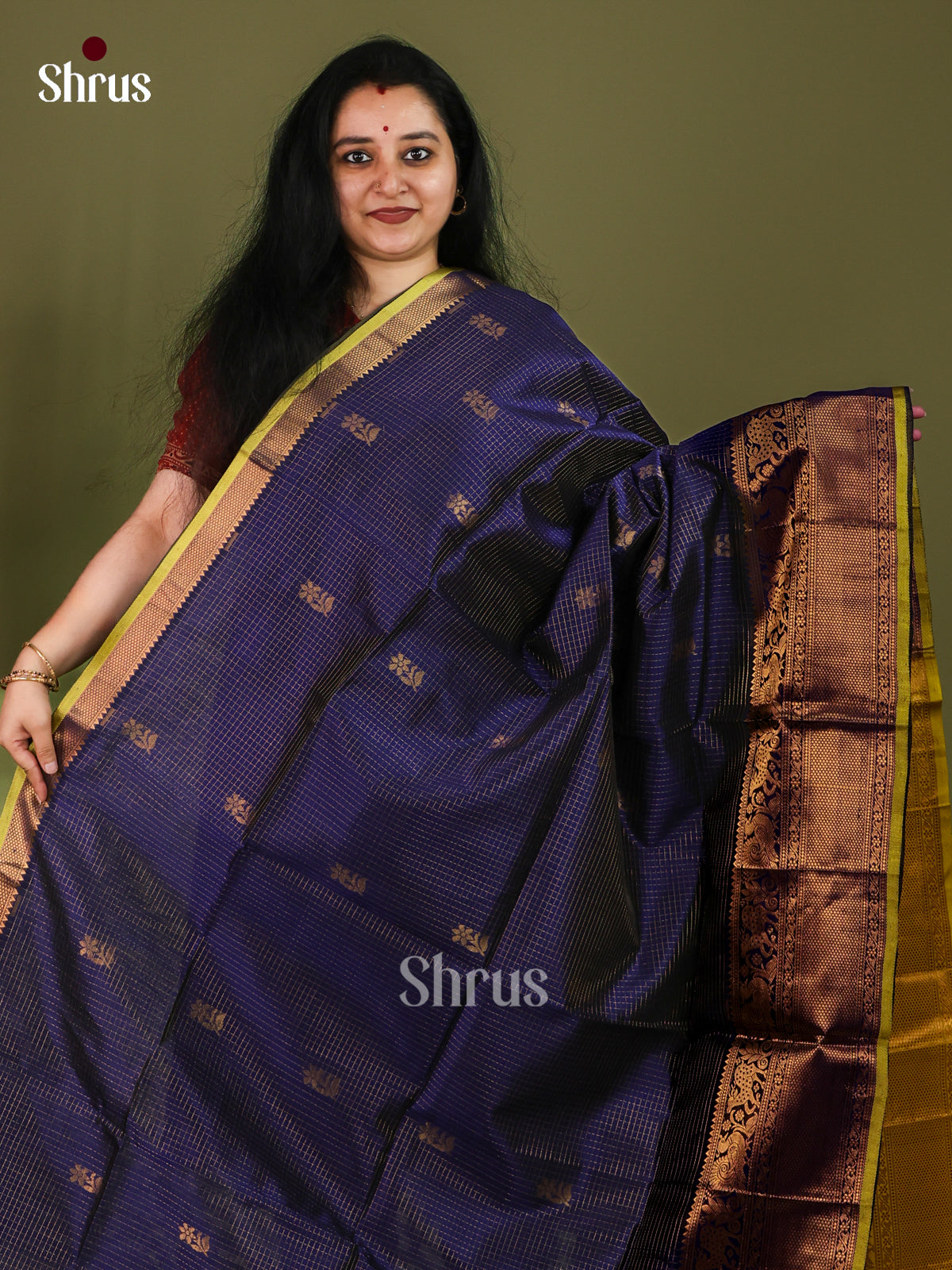 Silk Cotton Saree - EJ01038