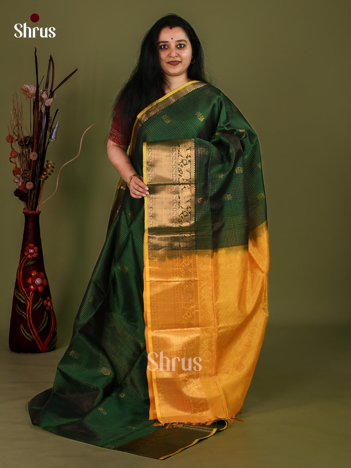 Silk Cotton Saree - EJ01039