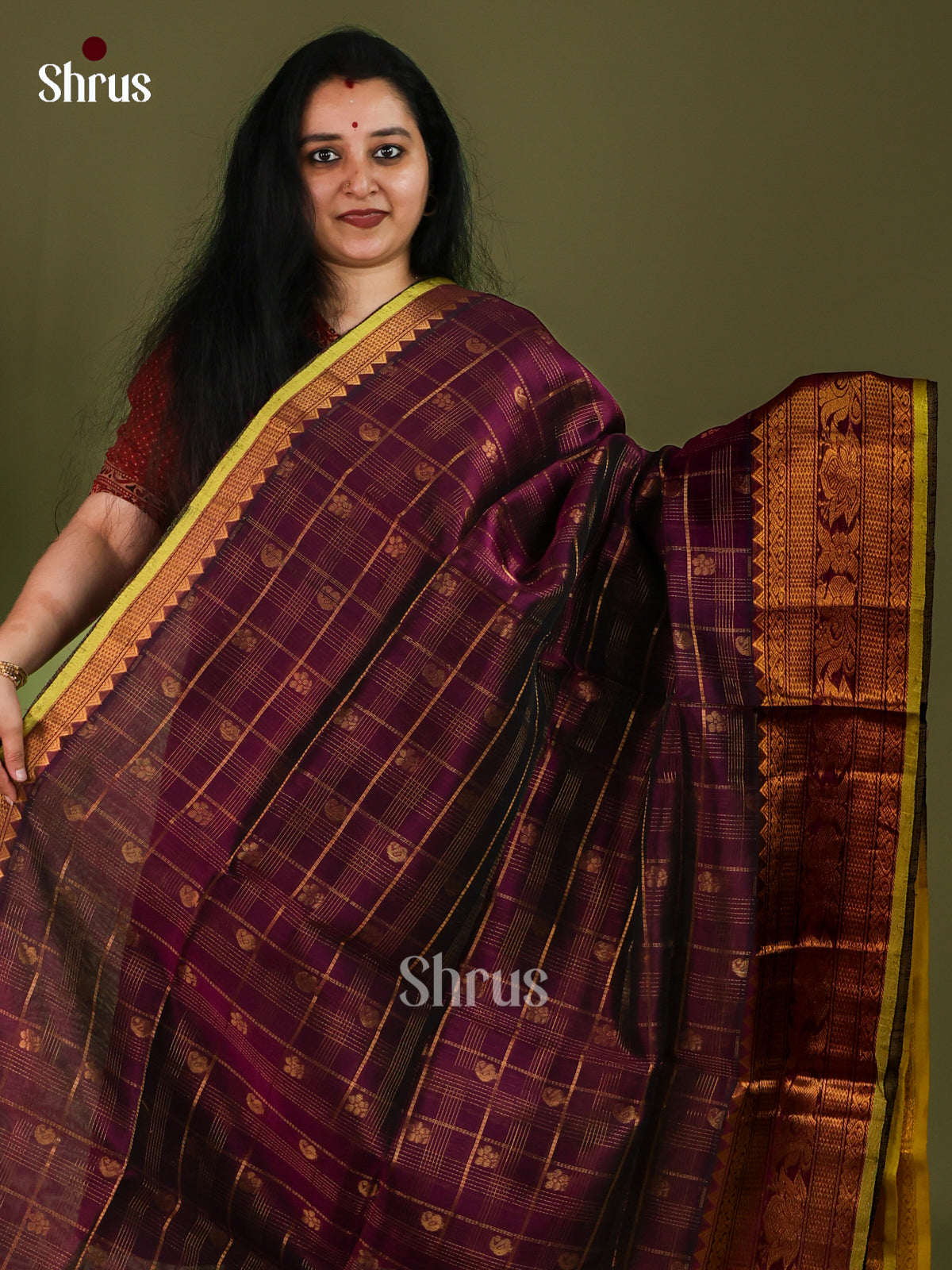 Silk Cotton Saree - EJ01042