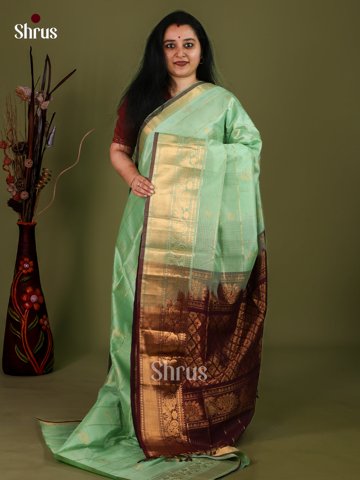 Silk Cotton Saree - EJ01046