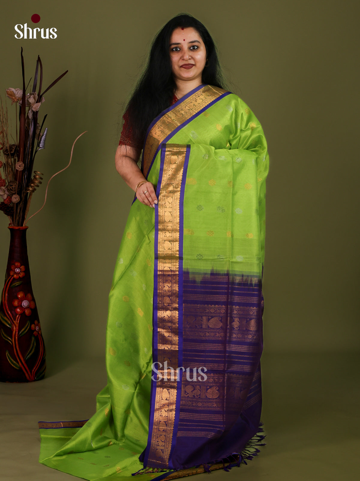 Silk Cotton Saree - EJ01050